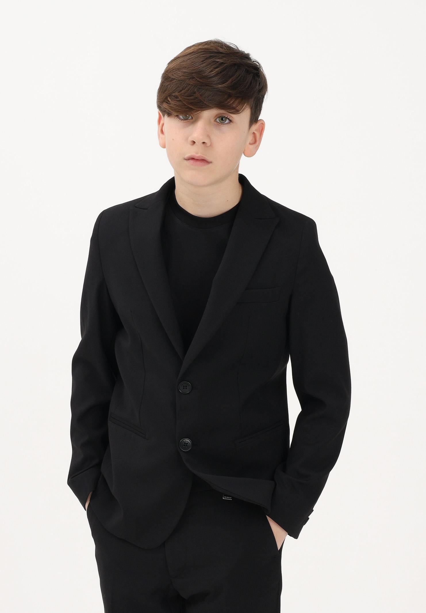 I'M BRIAN Giacca nera da bambino GIA3658J 009 I'M BRIAN