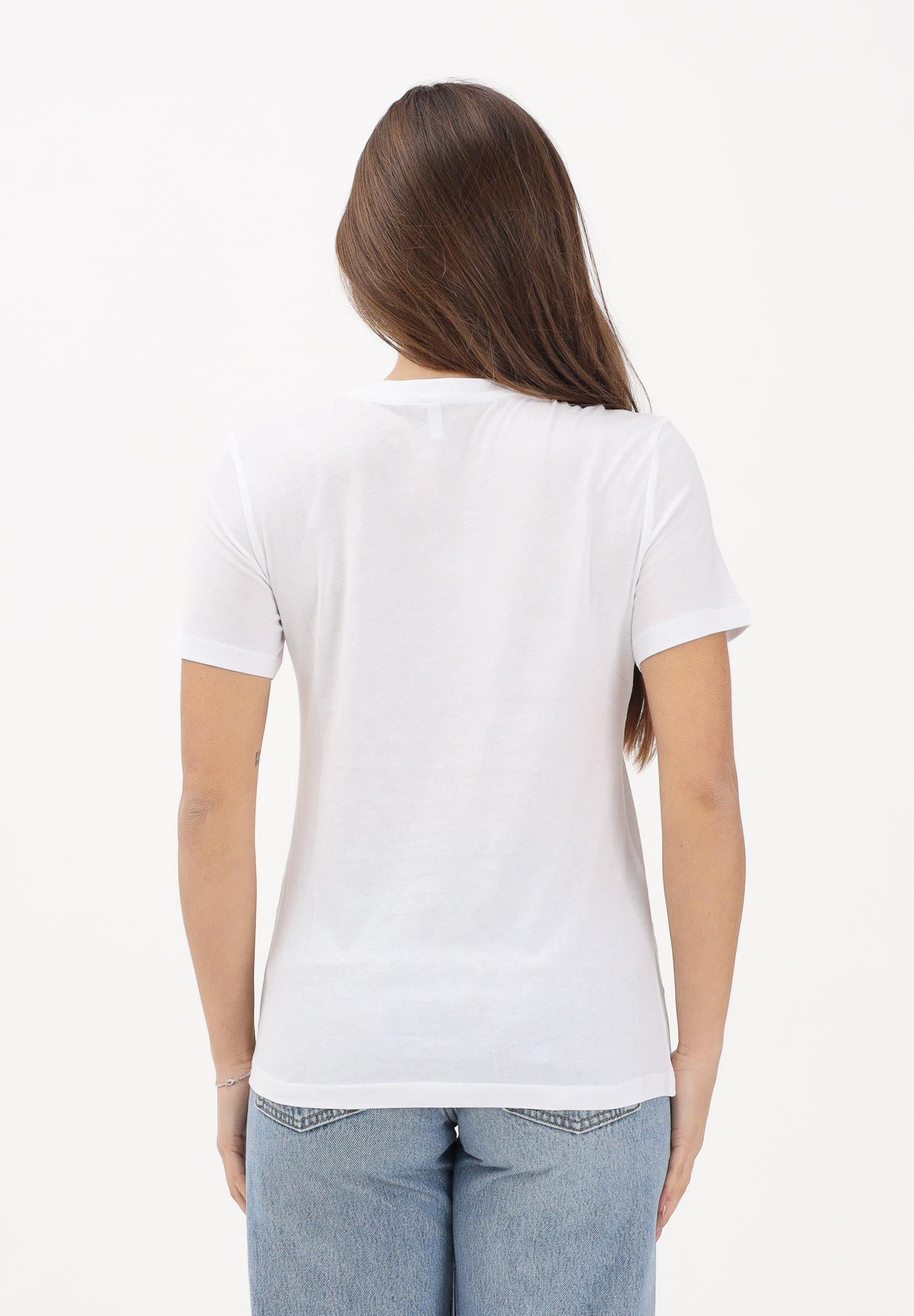 ONLY T-shirt a manica corta bianca da donna con ricamo cuori 15288473 BRWIHE ONLY
