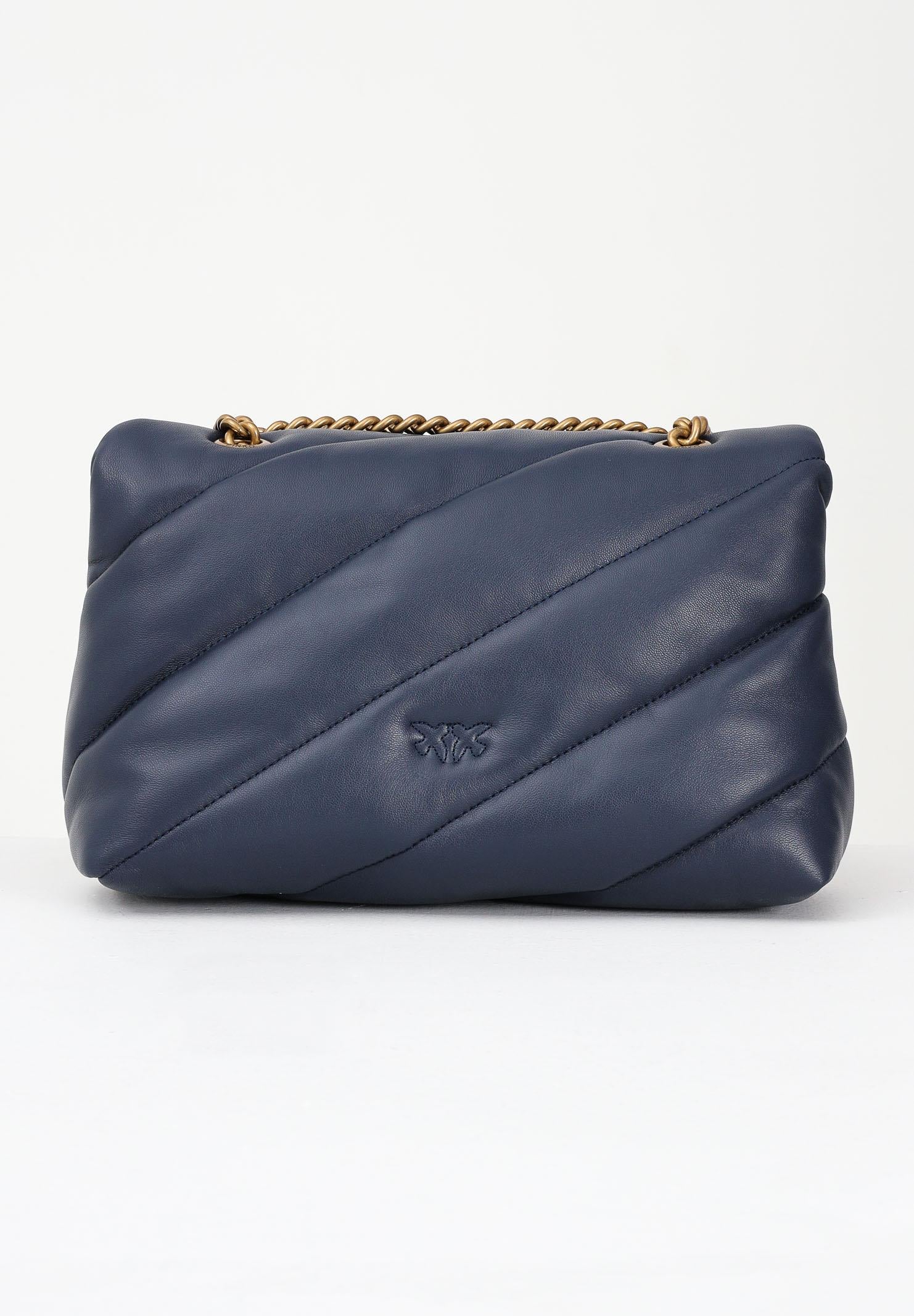 PINKO Borsa a tracolla Classic Love Bag Puff da donna in morbida nappa blu indaco 100038A0F2 G08Q PINKO