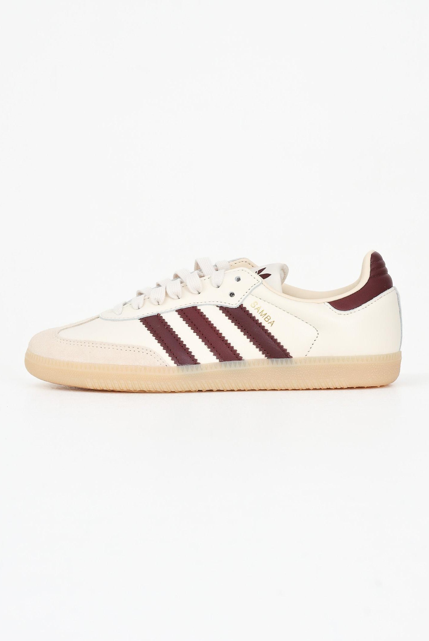 ADIDAS ORIGINALS Sneakers Samba OG beige e bordeaux per uomo e donna JS3830 . ADIDAS ORIGINALS