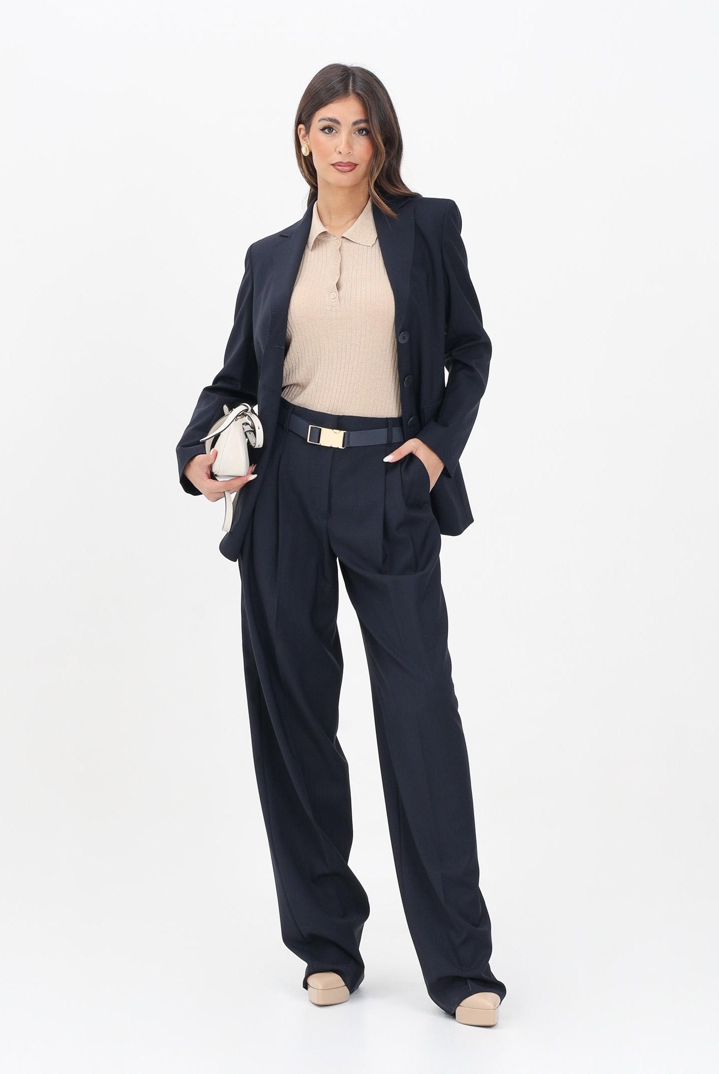 MAX MARA Pantalone elegante Bergamo blu da donna 2526136061600 008 MAX MARA