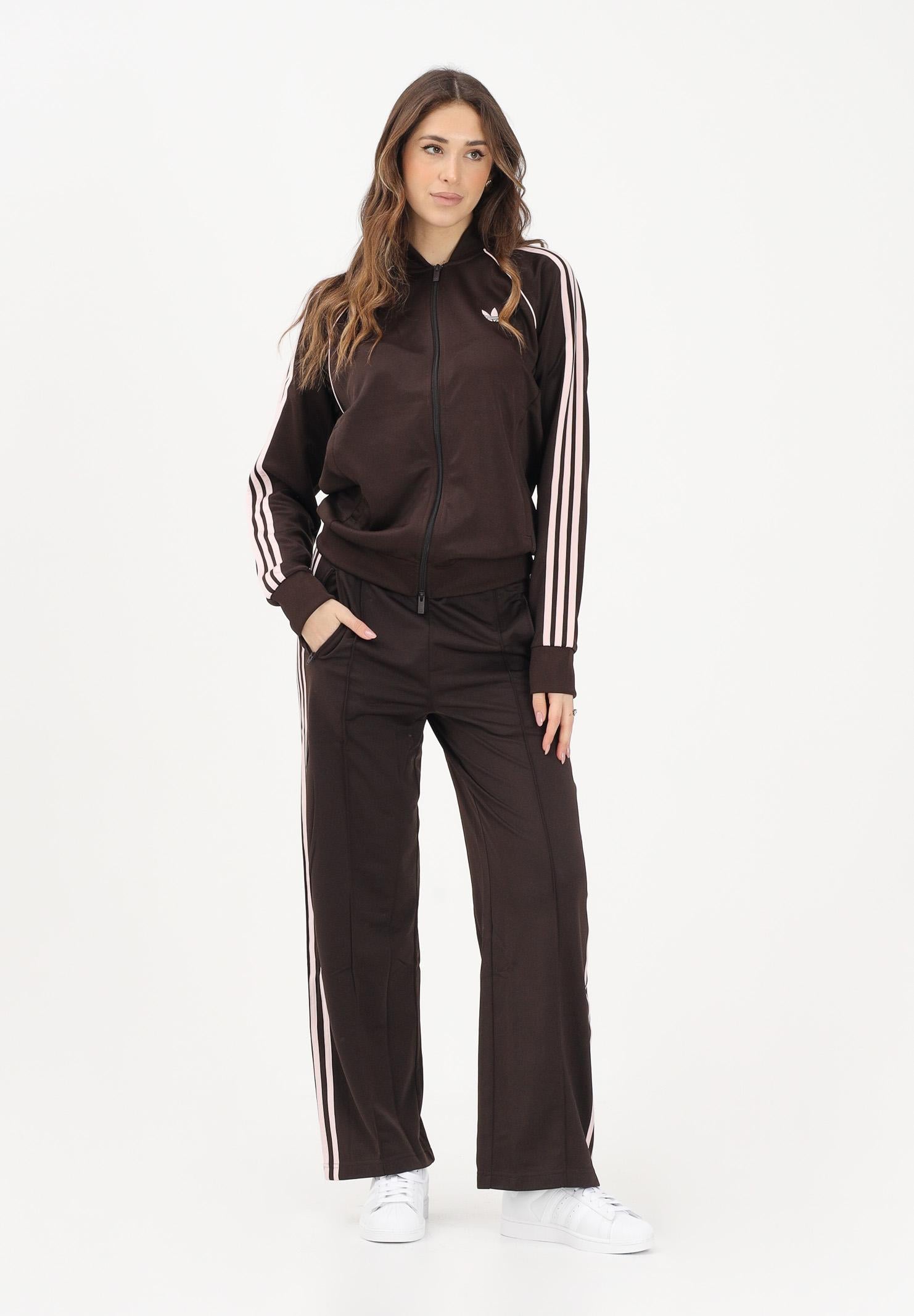 ADIDAS ORIGINALS Pantalone sportivo CLASSIC marrone e rosa per uomo e donna KD3664 . ADIDAS ORIGINALS