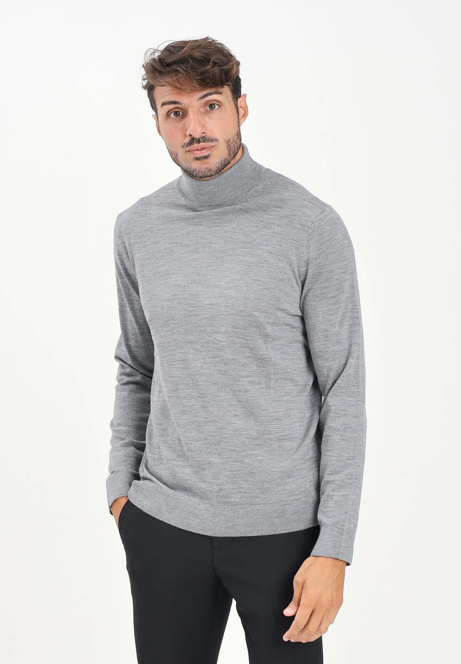 SELECTED HOMME Maglione a collo alto grigio da uomo 16094653 MediumGreyMel SELECTED HOMME