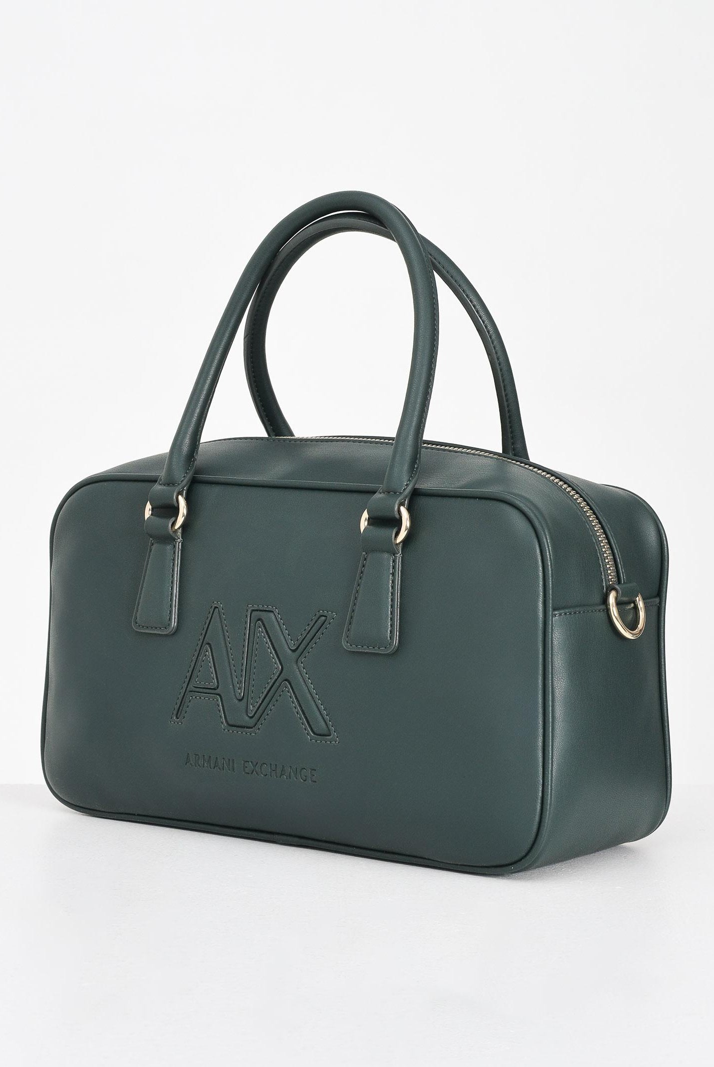 ARMANI EXCHANGE Borsa a spalla verde da donna con ricamo logo XW001566AF15634 U7304 ARMANI EXCHANGE