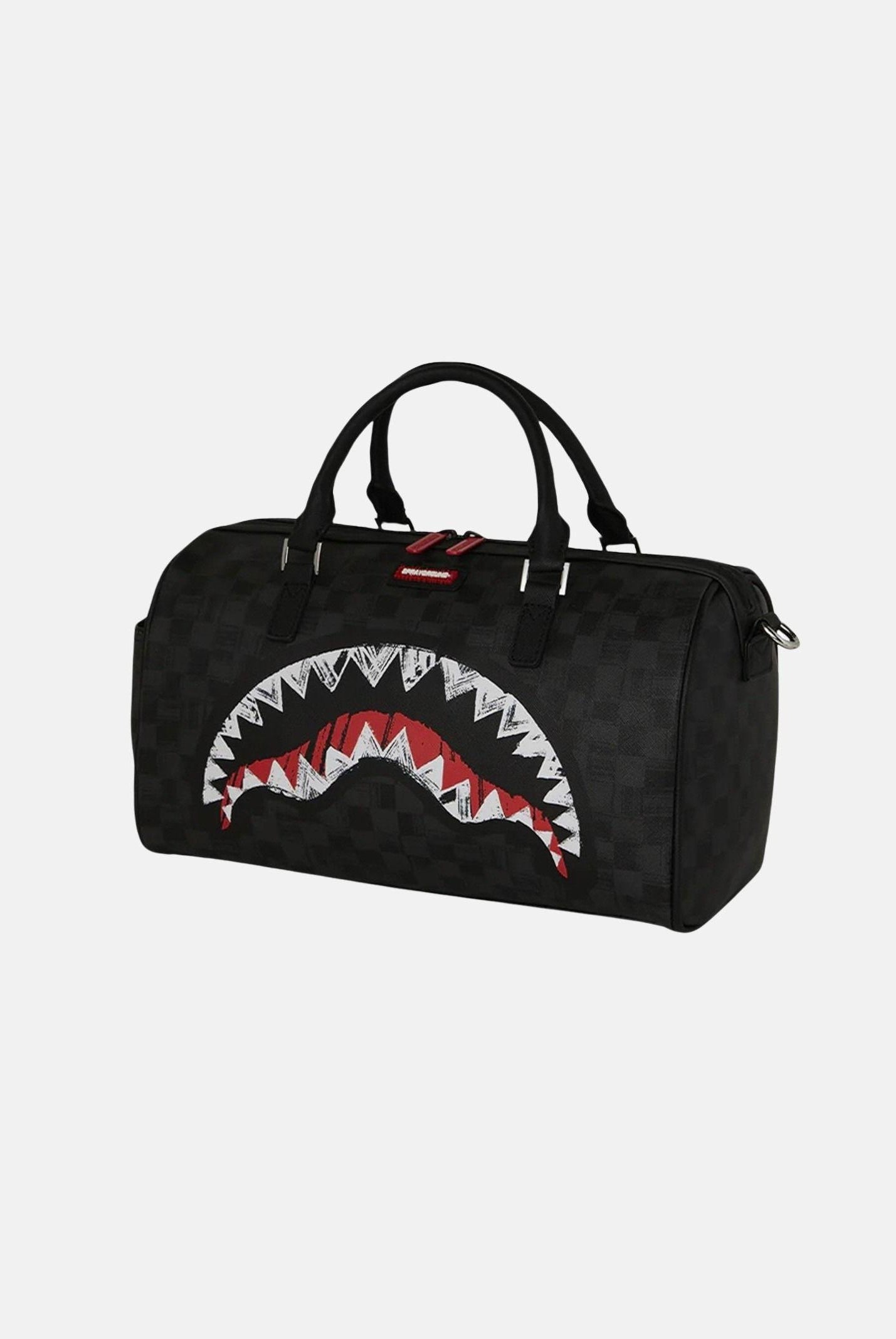 SPRAYGROUND Borsone SCRIBBLE SHARK MINI DUFFLE nero per uomo e donna 910D8347NSZ . SPRAYGROUND