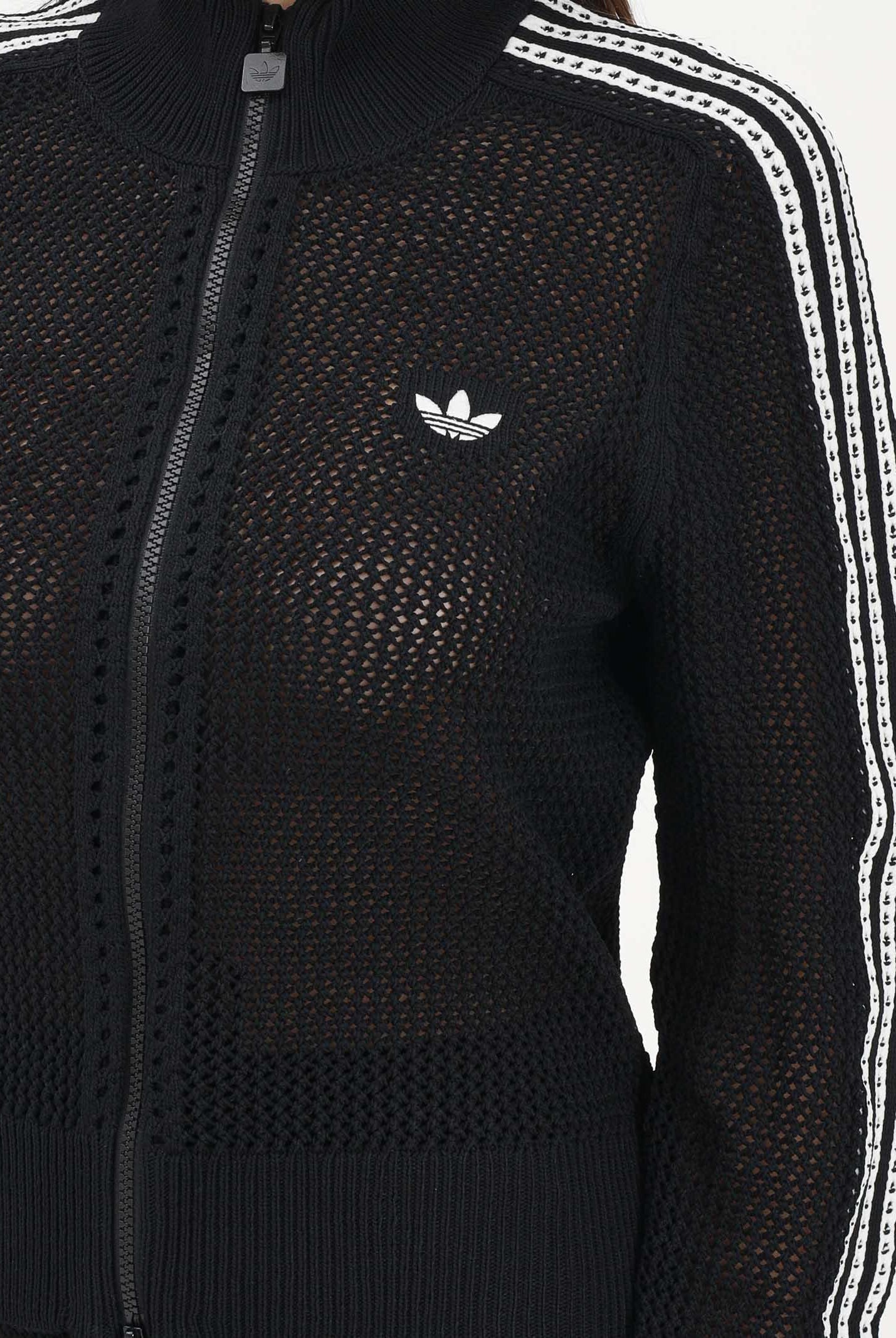 ADIDAS ORIGINALS Cardigan Firebird nero da donna KC6497 . ADIDAS ORIGINALS
