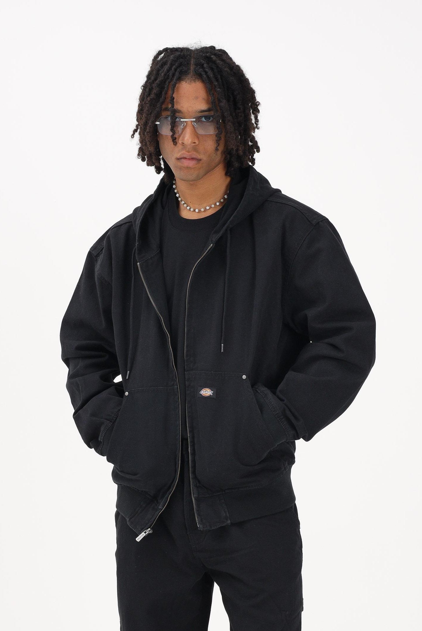 DICKIES Giubbotto in denim nero da uomo DK0A88JZBLK1 . DIckies