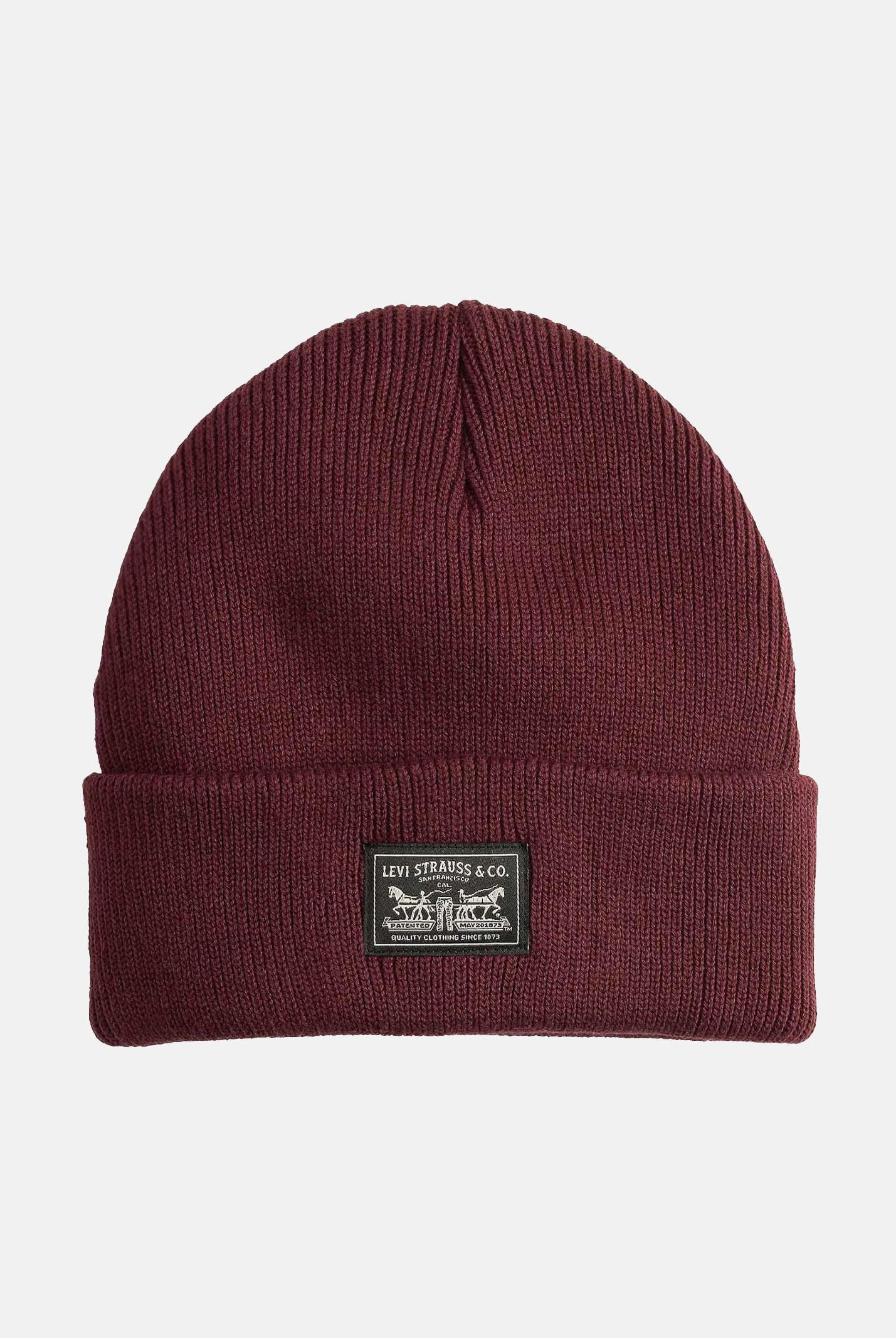 LEVI'S® Berretto di lana Backpatch bordeaux per uomo e donna 000J7-0009  LEVI'S®