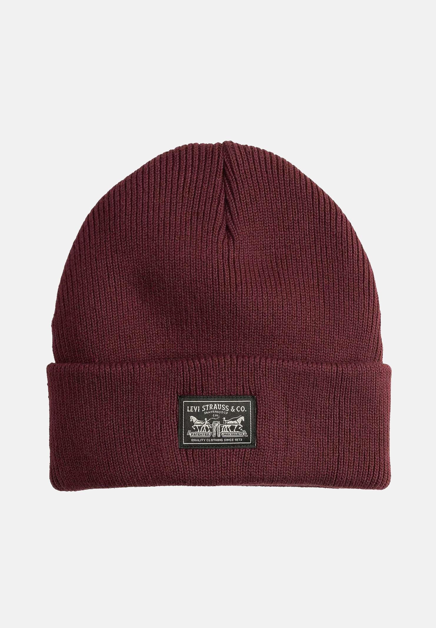 LEVI'S® Berretto di lana Backpatch bordeaux per uomo e donna 000J7-0009 LEVI'S®