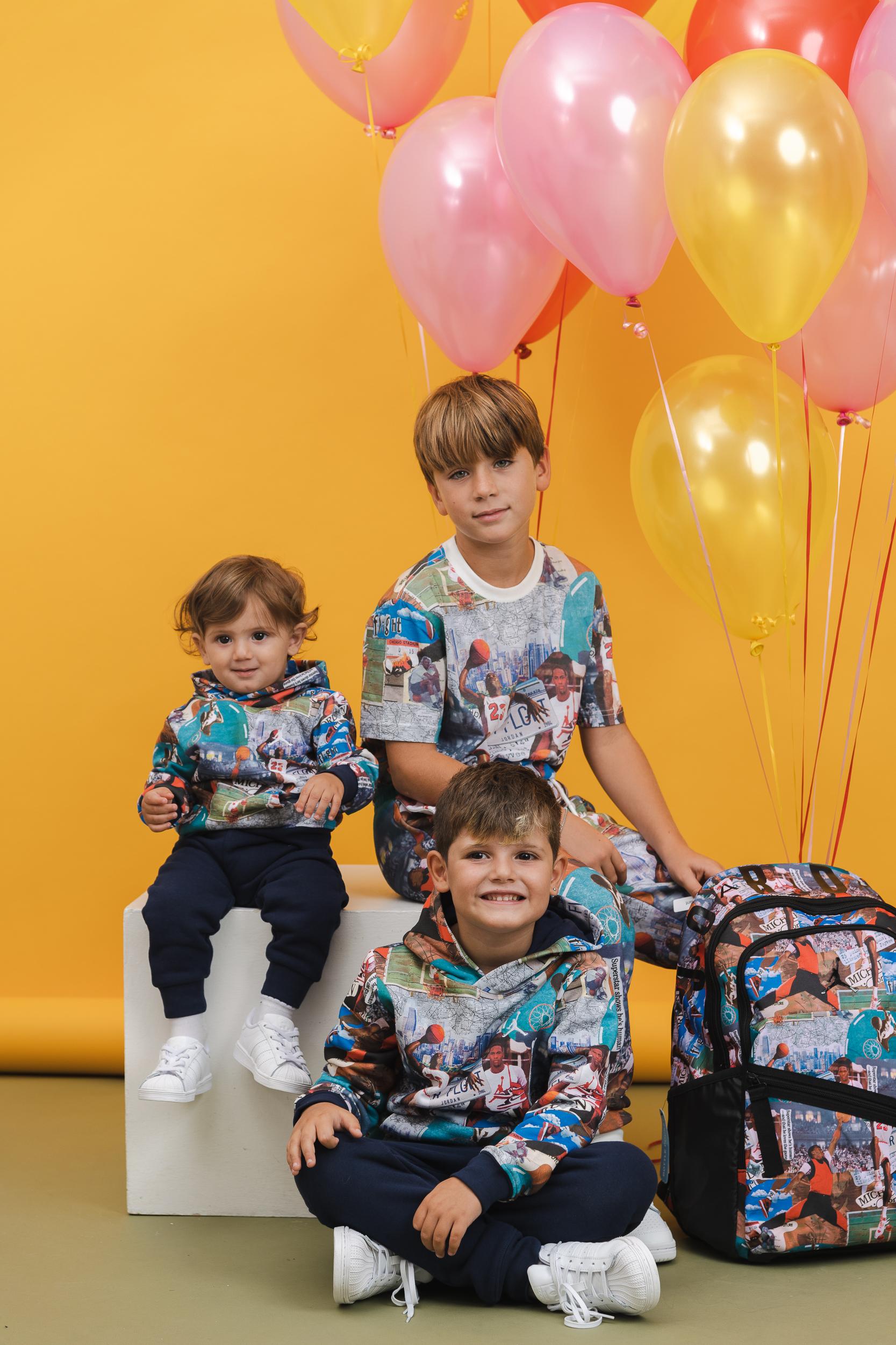 Tuta MJ Brooklyn blu da bambino 85D324 U90 JORDAN