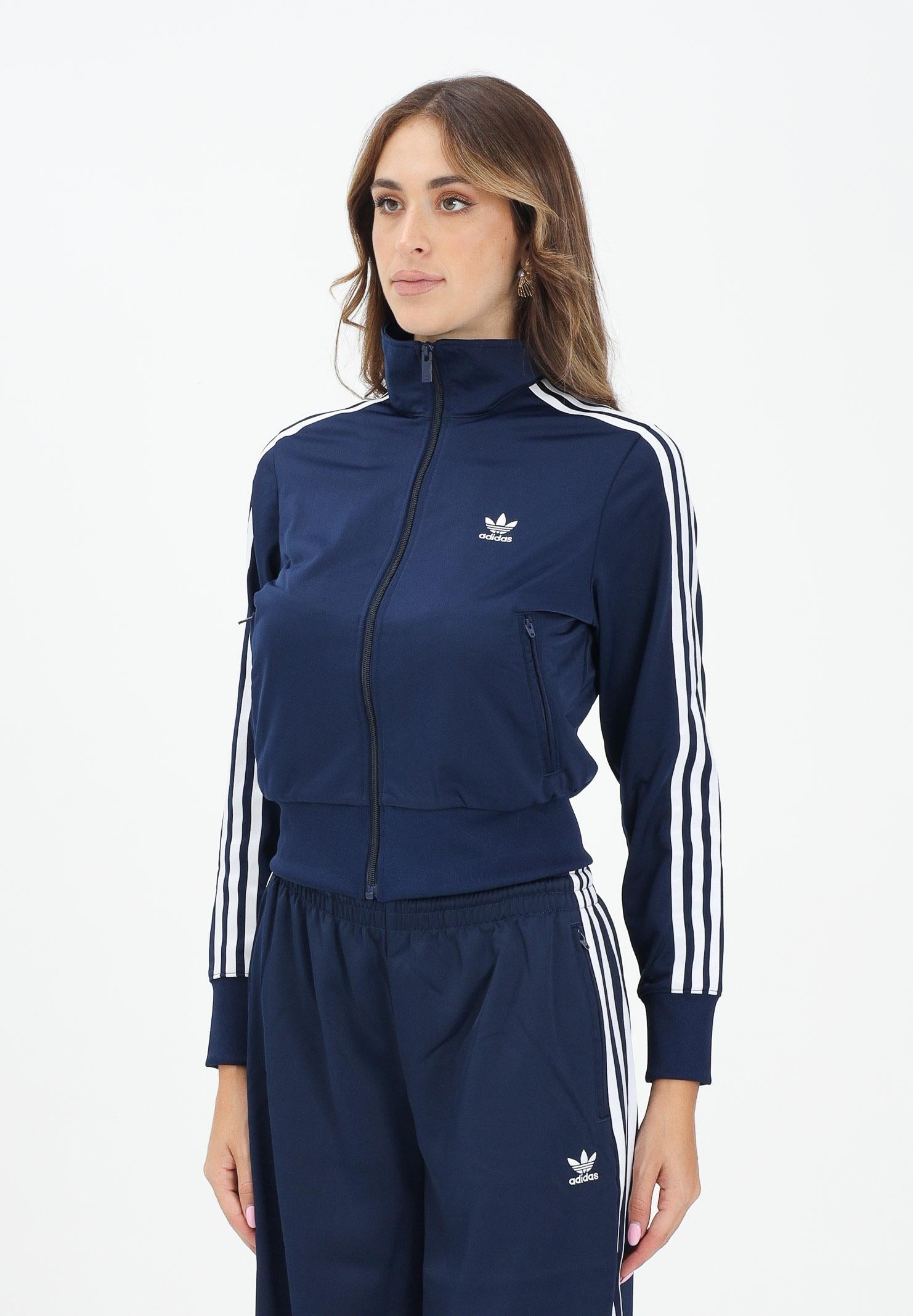 ADIDAS ORIGINALS Felpa con zip Adicolor Classics Firebird blu da donna JC8263 ADIDAS ORIGINALS