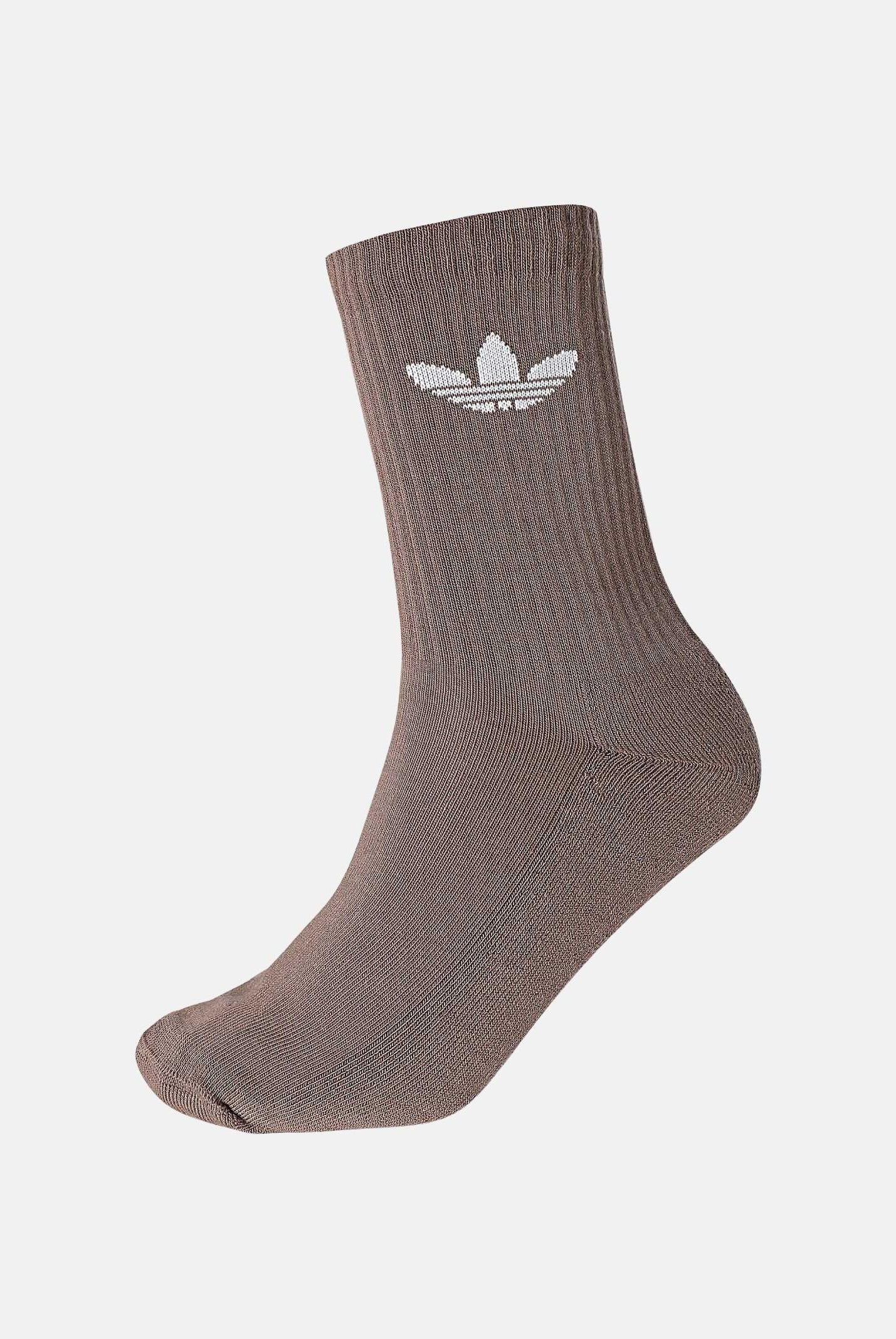 ADIDAS ORIGINALS Calzini (6paia) Trefoil Crew panna, beige e marroni per uomo e donna IT7570 . ADIDAS ORIGINALS