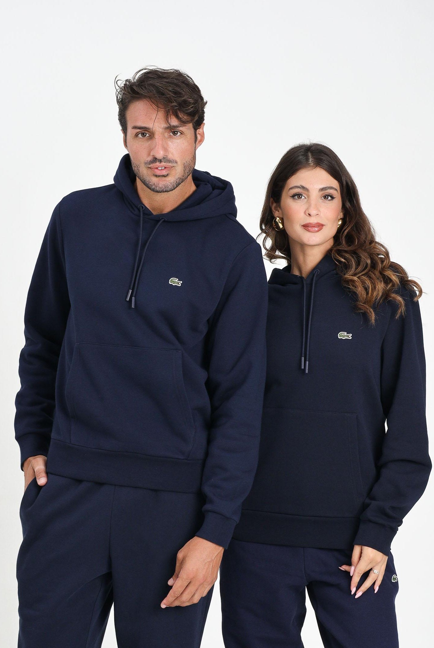 LACOSTE Felpa con cappuccio blu per uomo e donna SH9623 166 LACOSTE