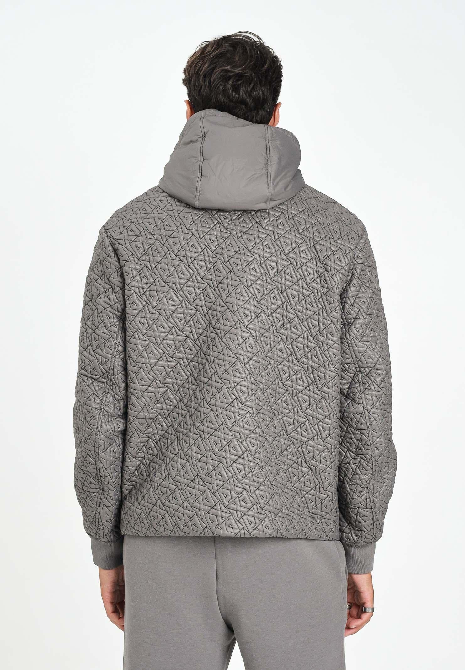 ARMANI EXCHANGE Piumino grigio da uomo con motivo logo XM001093AF16589 F8044 ARMANI EXCHANGE