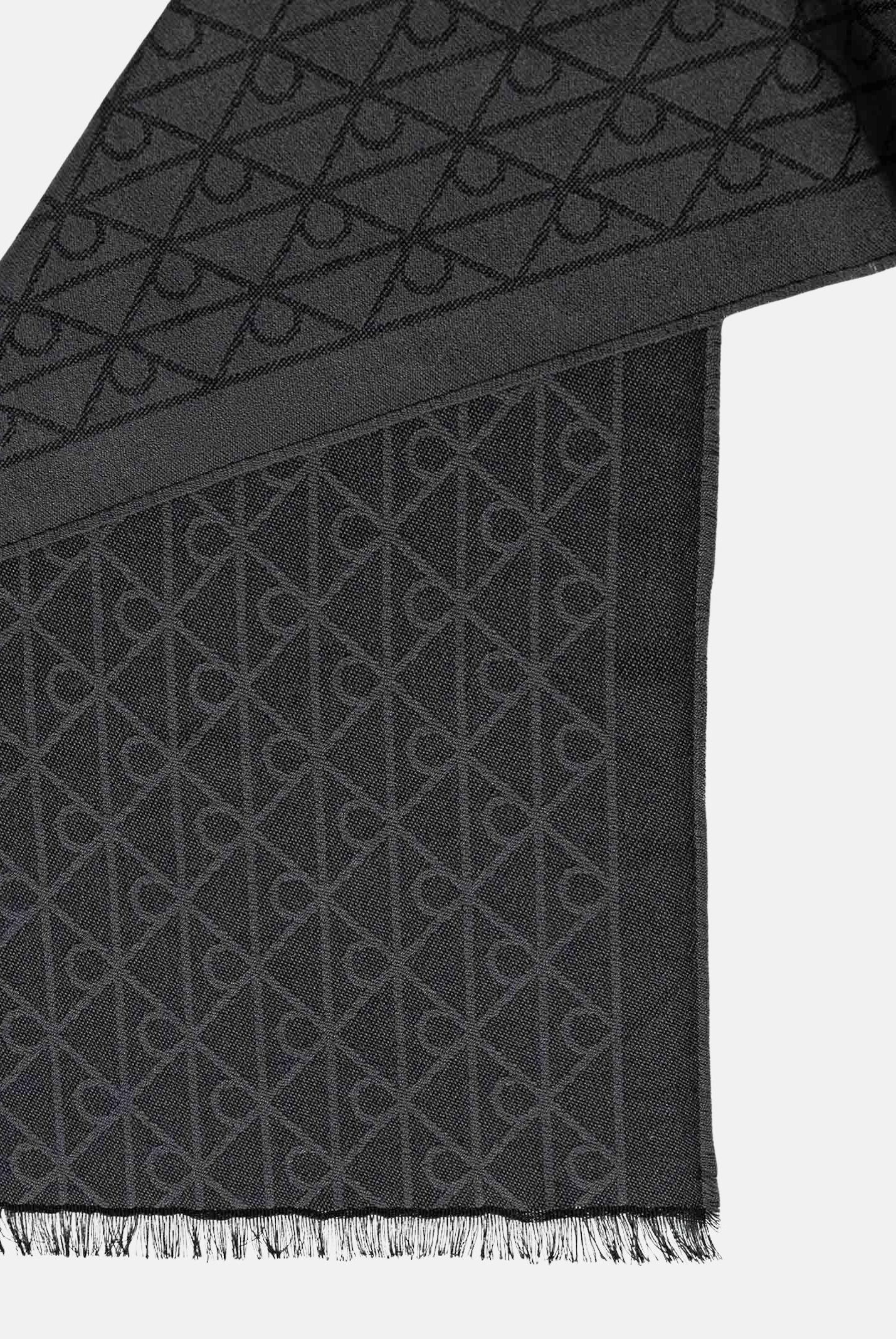 CALVIN KLEIN Pashmina grigia da donna con motivo monogram LV04D8064G UB1 CALVIN KLEIN