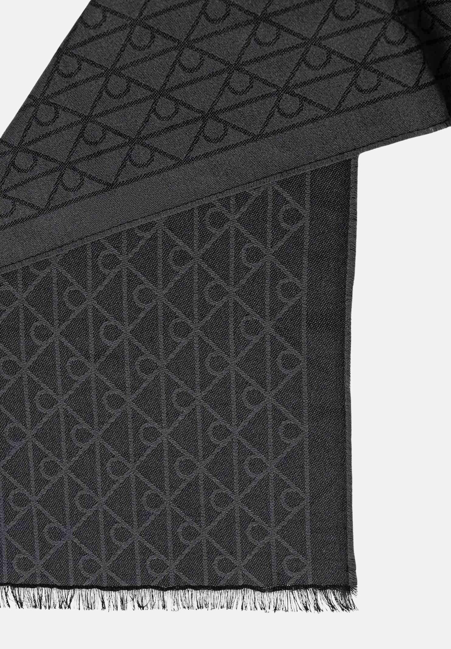 CALVIN KLEIN Pashmina grigia da donna con motivo monogram LV04D8064G UB1 CALVIN KLEIN