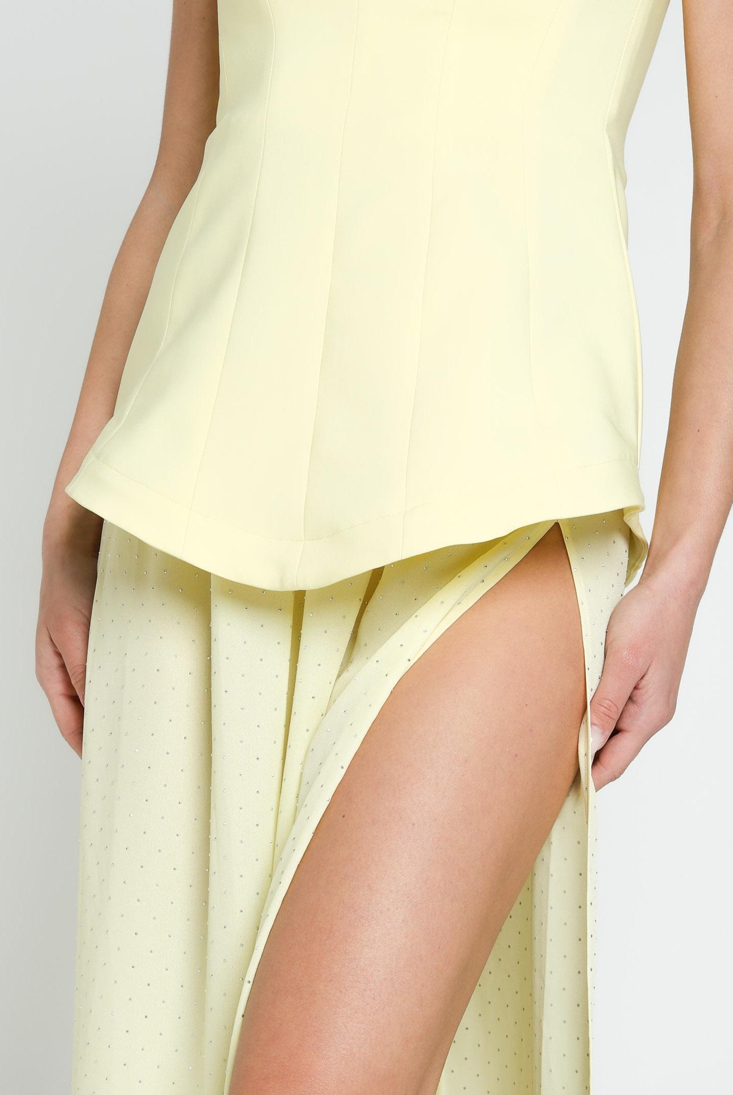 SANTAS Abito lungo CREAM giallo da donna PV25020 GIALLO SANTAS