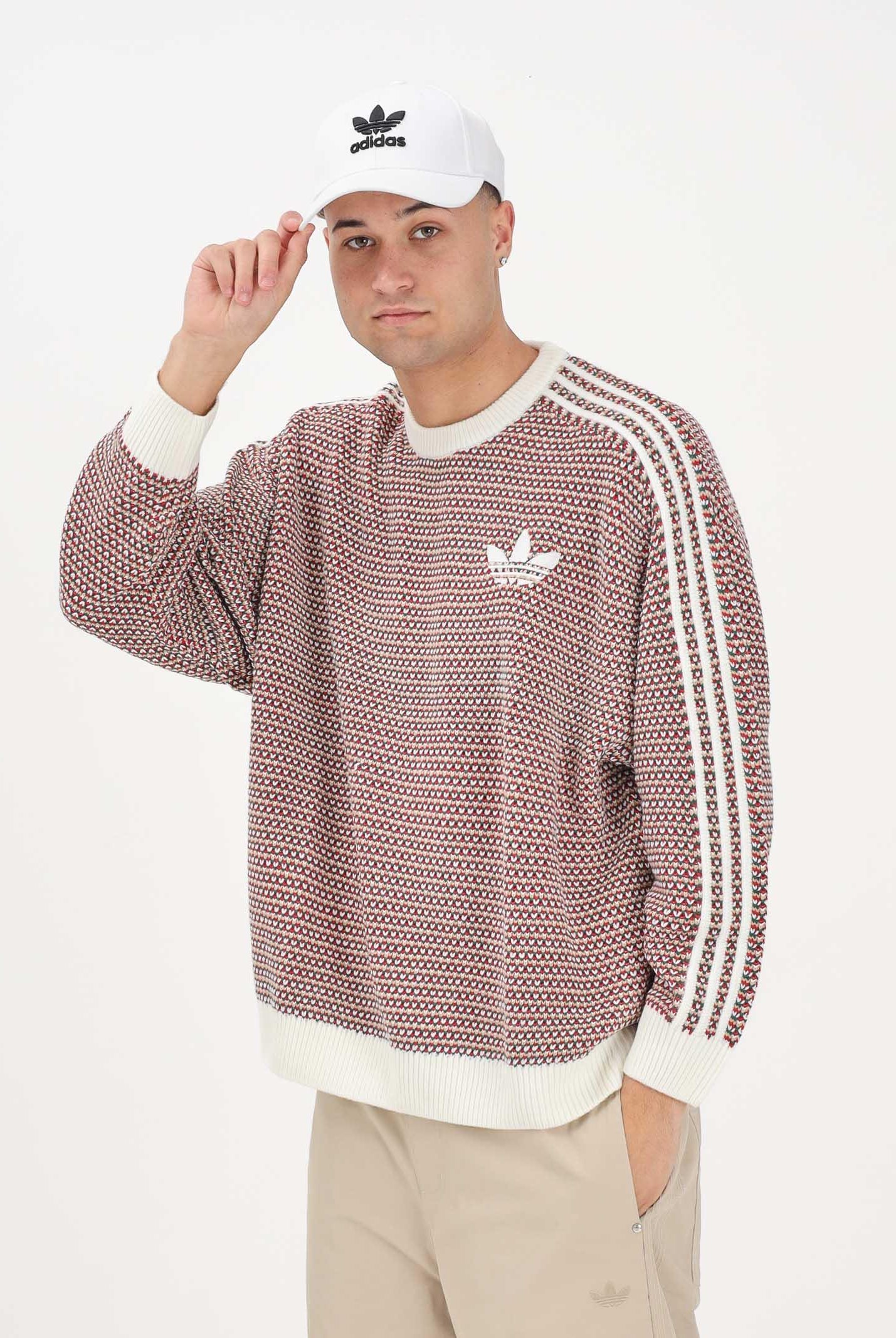 ADIDAS ORIGINALS Maglioncino girocollo Holiday Pack Knit multicolore per uomo e donna KQ6291 . ADIDAS ORIGINALS