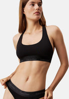 CALVIN KLEIN Set intimo nero da donna composto da brassière e perizoma 000QF8000E UB1 CALVIN KLEIN