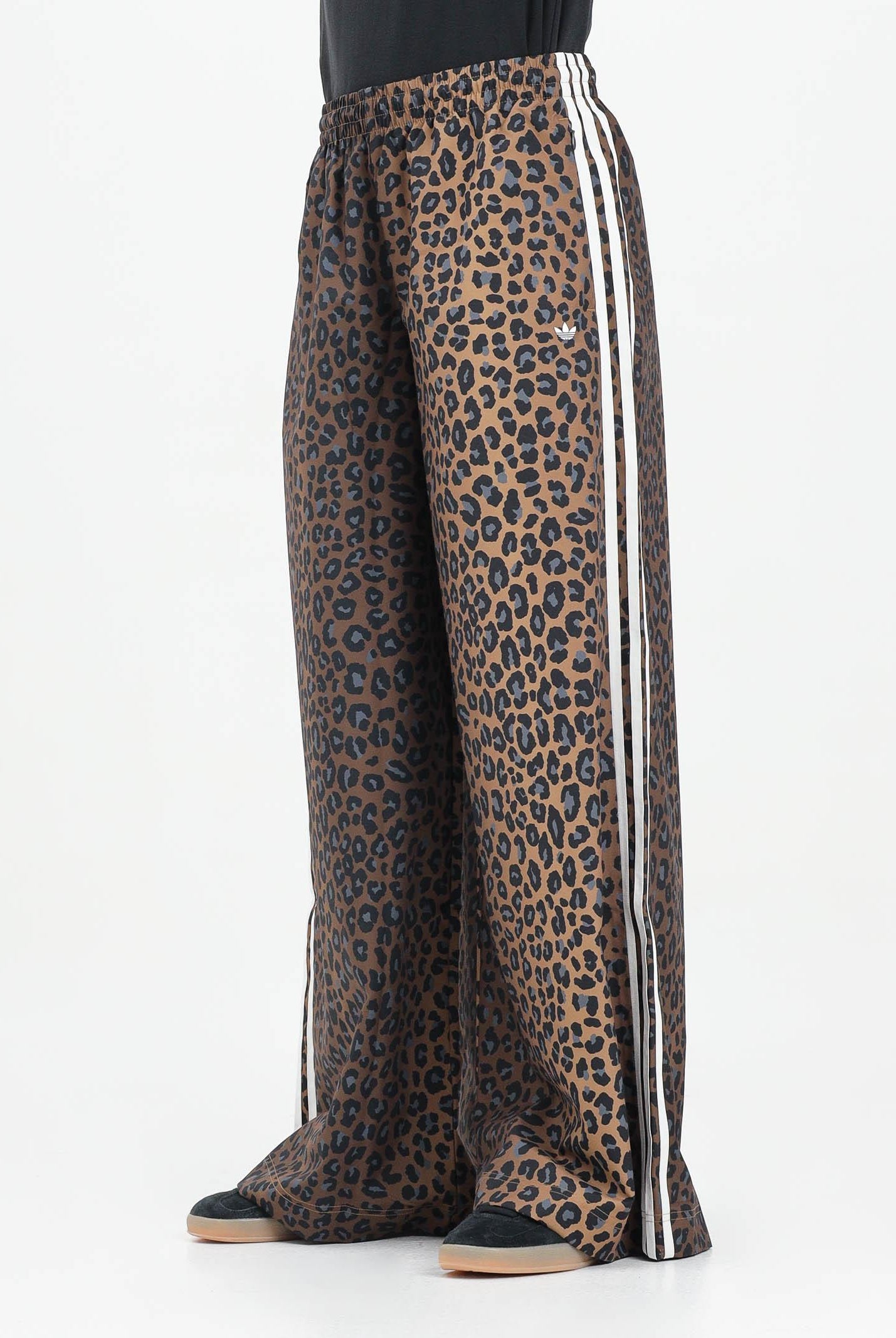 ADIDAS ORIGINALS Pantalone sportivo Leopard Firebird Oversized beige da donna JW7302 ADIDAS ORIGINALS