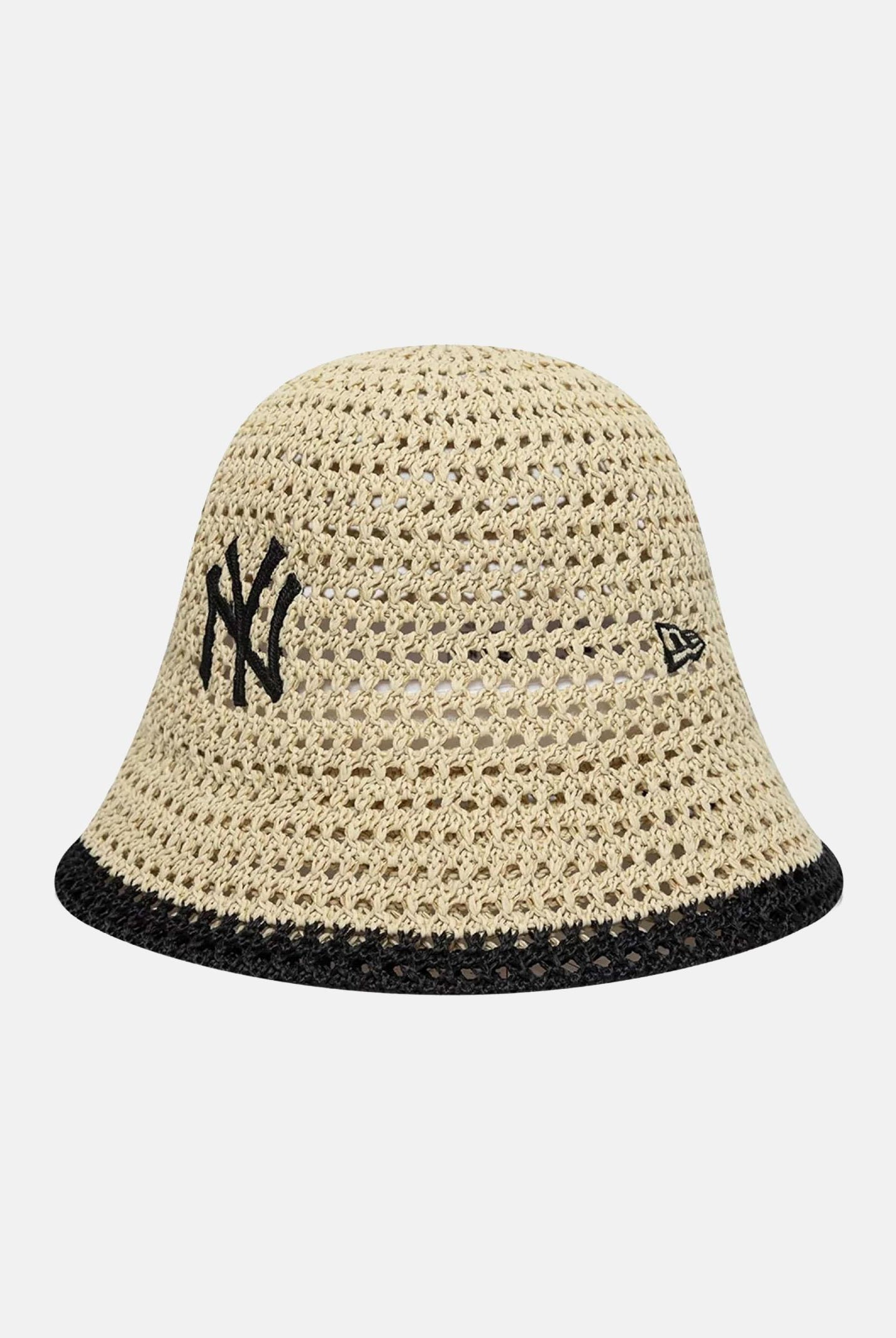 NEW ERA Bucket New York Yankees MLB Knitted Explorer beige e nero da donna 60856308 . NEW ERA