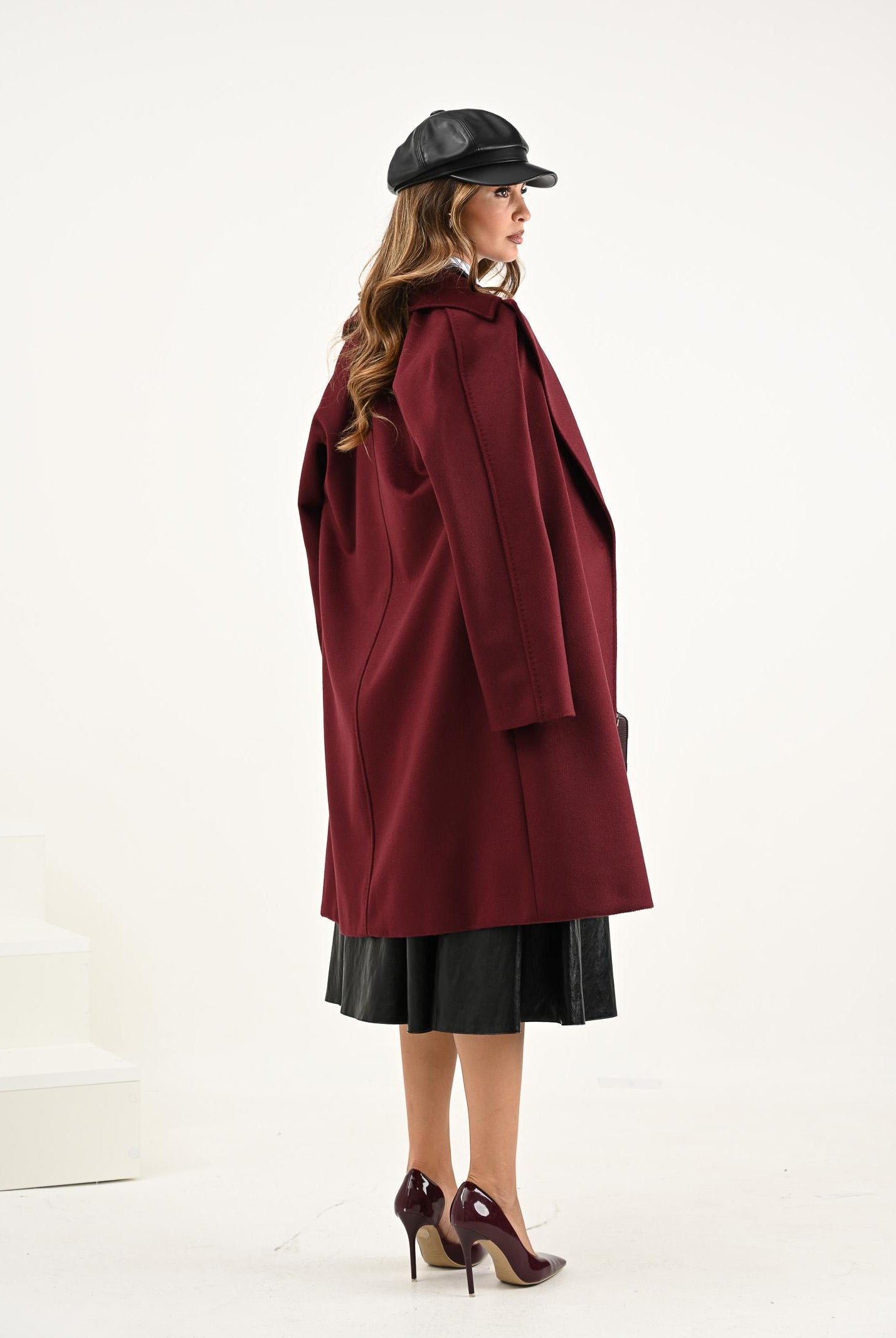 MAX MARA Cappotto Dravenna bordeaux da donna 2526016091600 084 MAX MARA