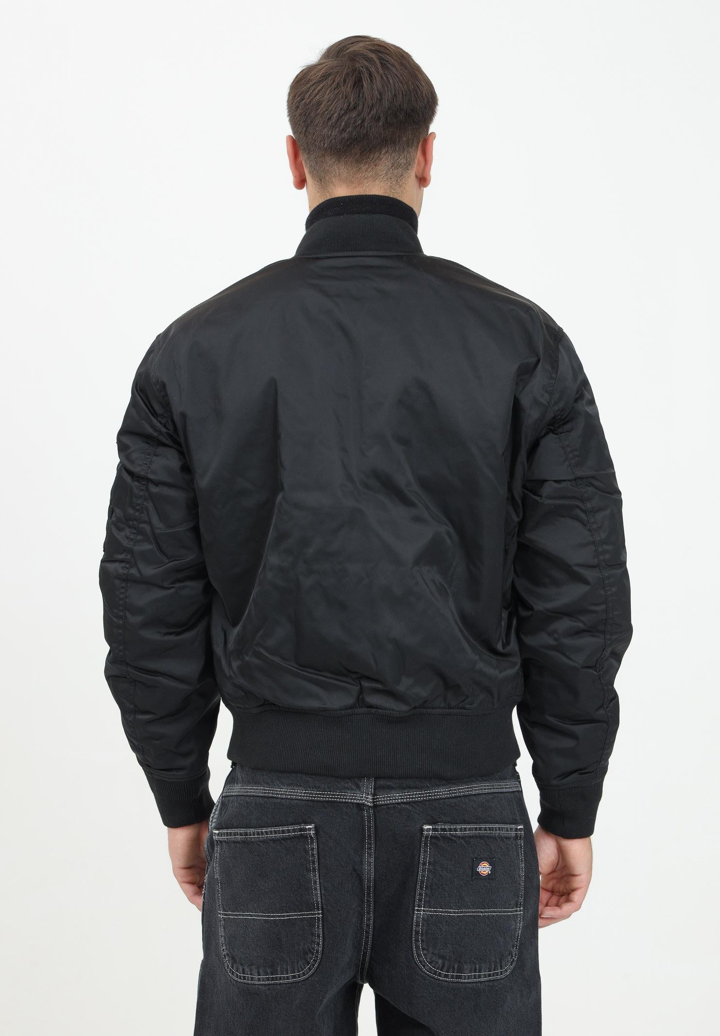 Bomber nero da uomo con logo BH2899 031 LACOSTE