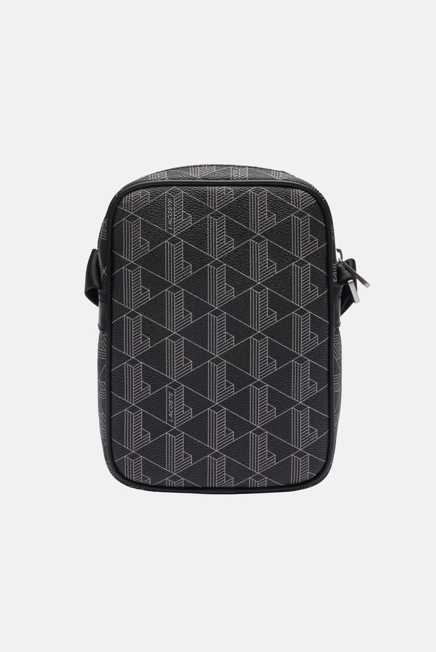 LACOSTE Borsello nero da uomo con stampa monogramma The Blend NH4410 H45 LACOSTE