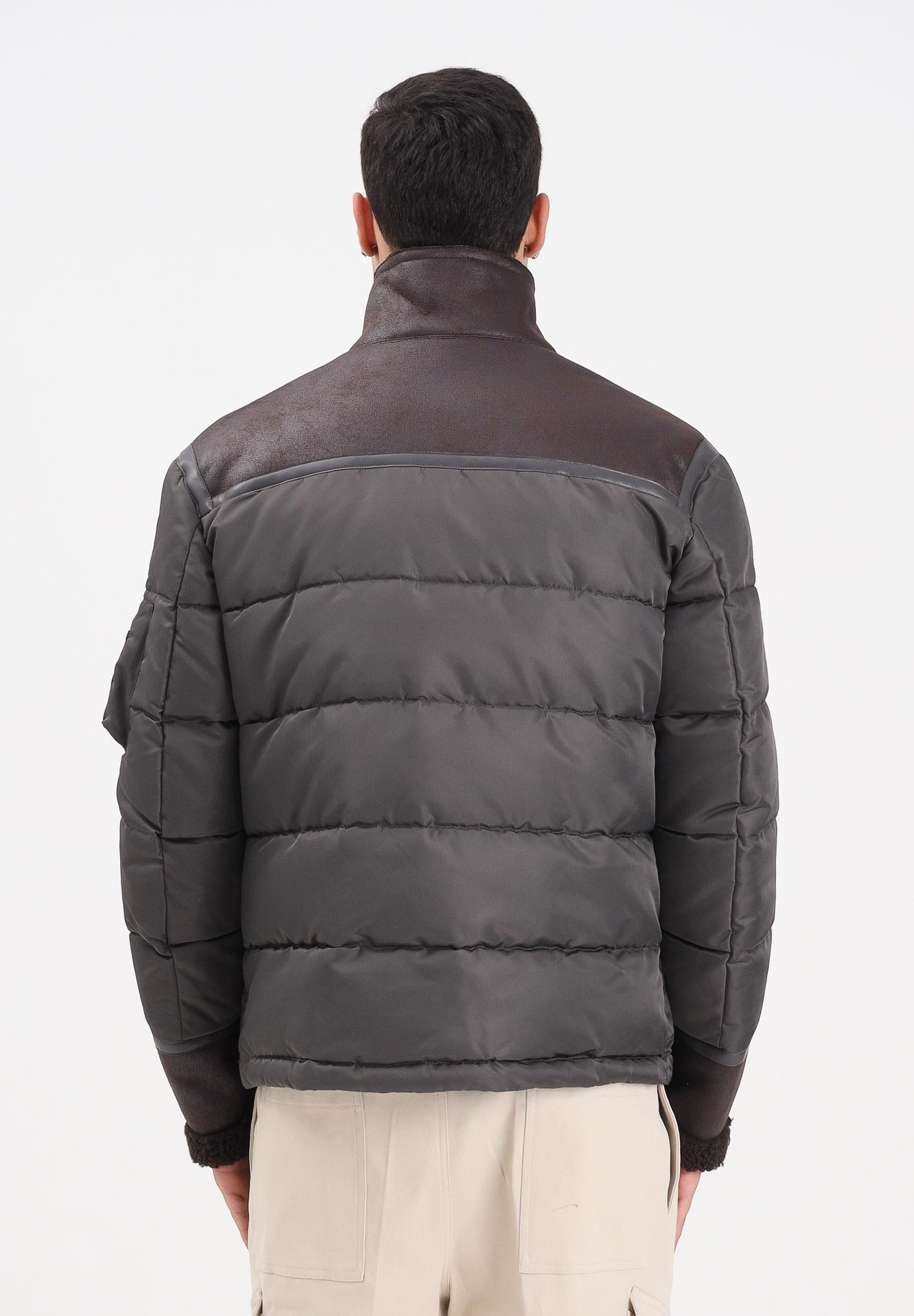 BLAUER Piumino NYLON E MONTONE ECO ORGAN nero oliva da uomo 25WBLUC02028-007280 969 BLAUER