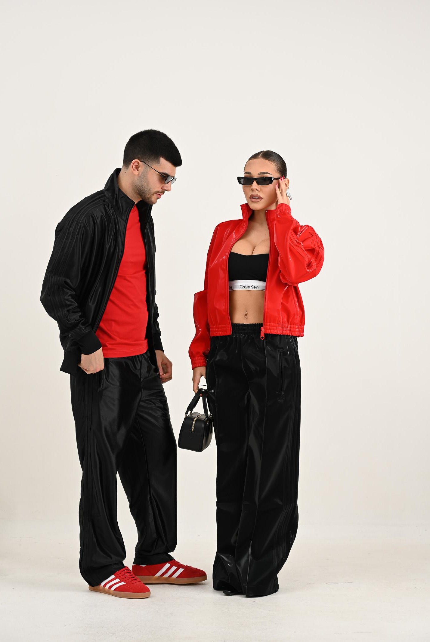 ADIDAS ORIGINALS Pantalone sportivo Adicolor Holiday nero da donna JV7503  ADIDAS ORIGINALS