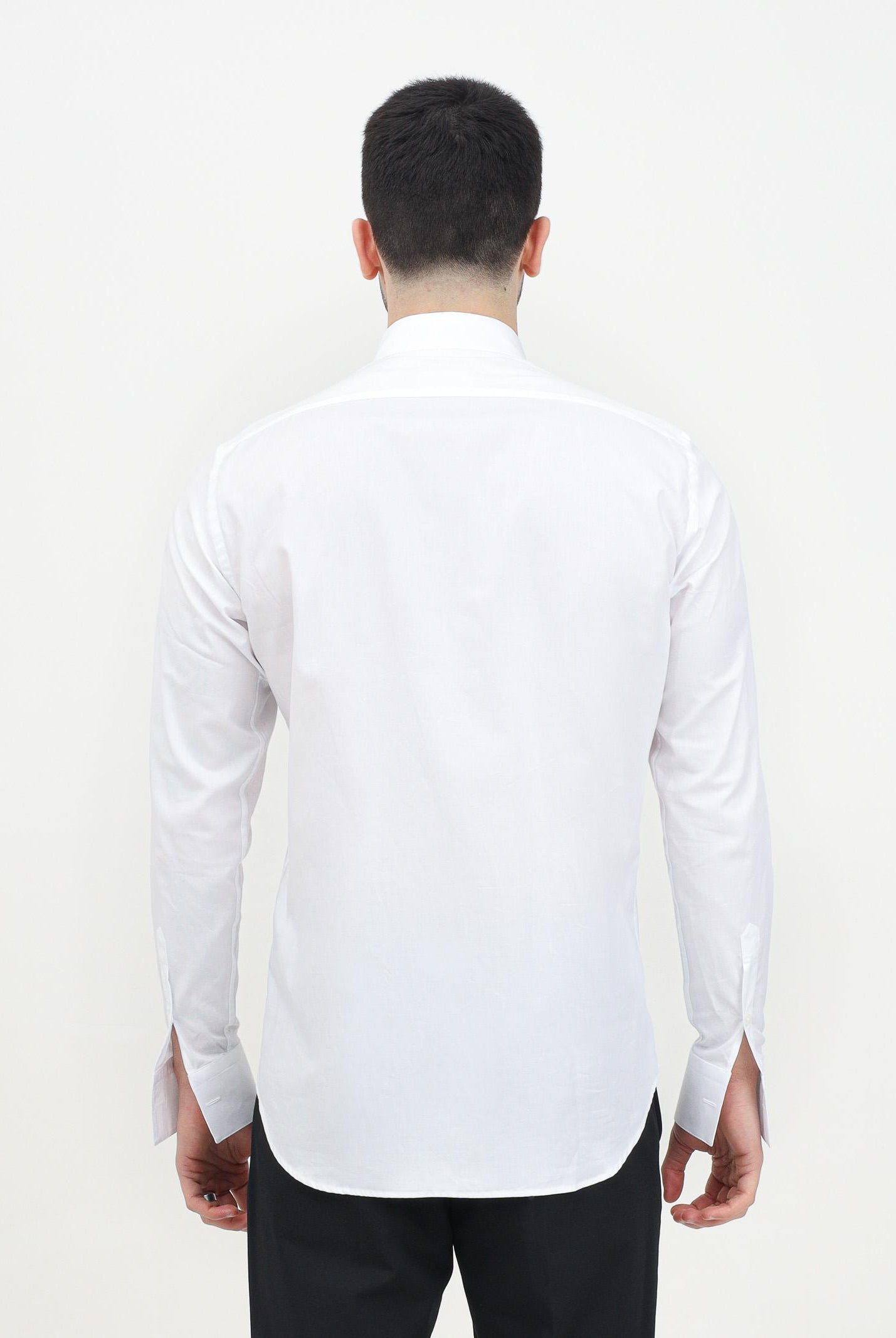 I'M BRIAN Camicia manica lunga bianca da uomo adatta per gemelli CA2939 BIANCO I'M BRIAN