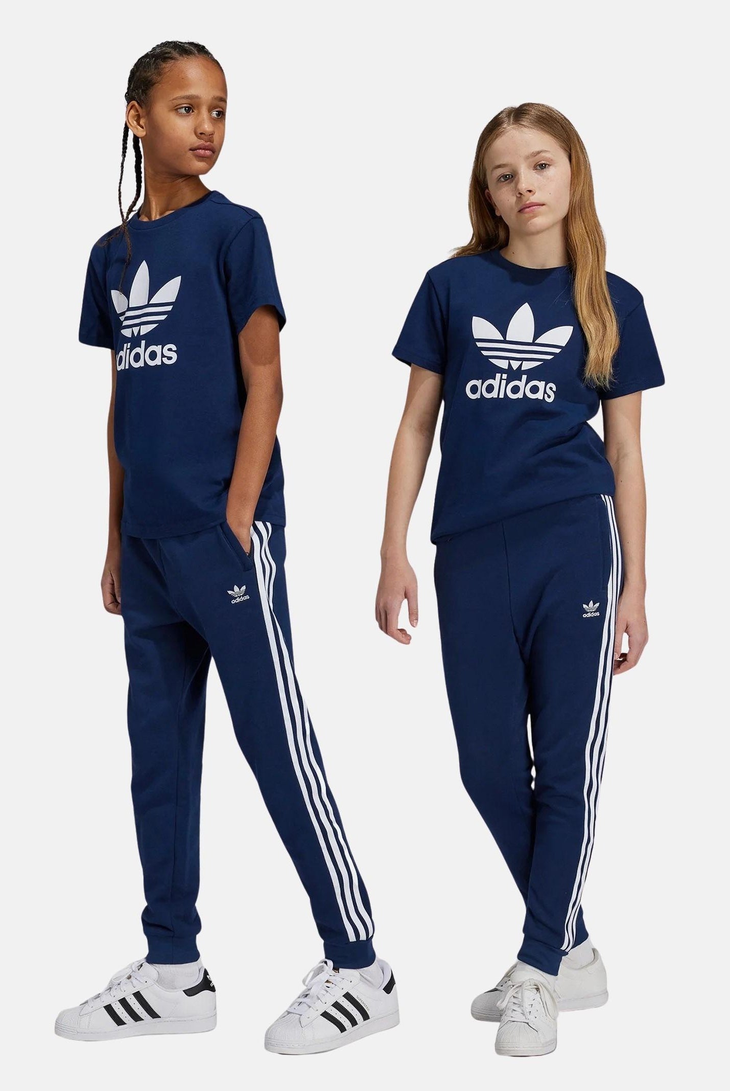ADIDAS ORIGINALS Pantalone sportivo Trefoil blu per bambino e bambina IY7486 ADIDAS ORIGINALS