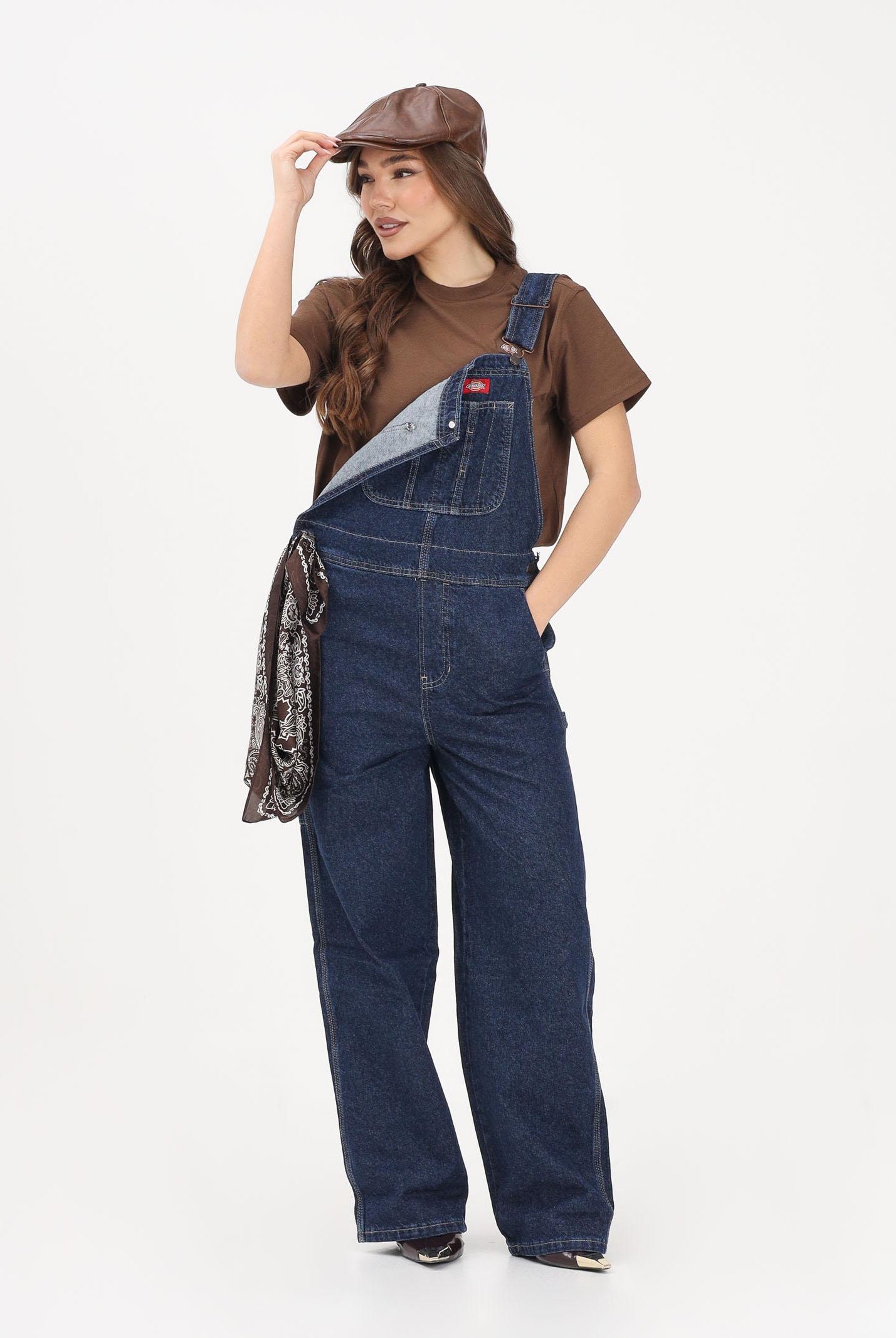 DICKIES Salopette in denim blu da donna DK0A88EC0DD1 . DIckies