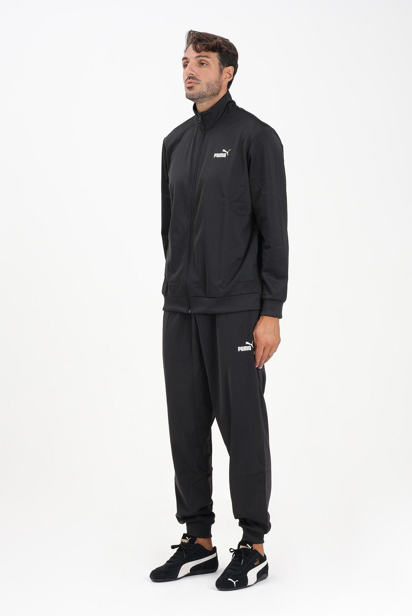 PUMA Tuta Essentials Poly nera da uomo 684847 01 PUMA