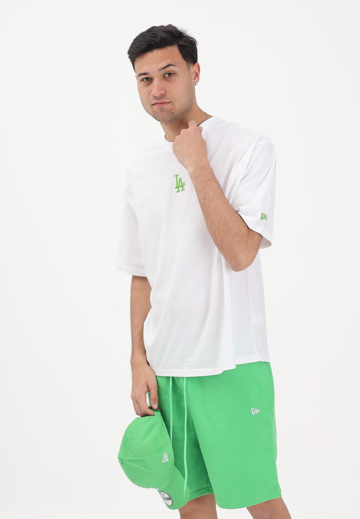 NEW ERA T-shirt a manica corta Oversized LA Dodgers MLB League Essential bianca per uomo e donna 60856135 . NEW ERA