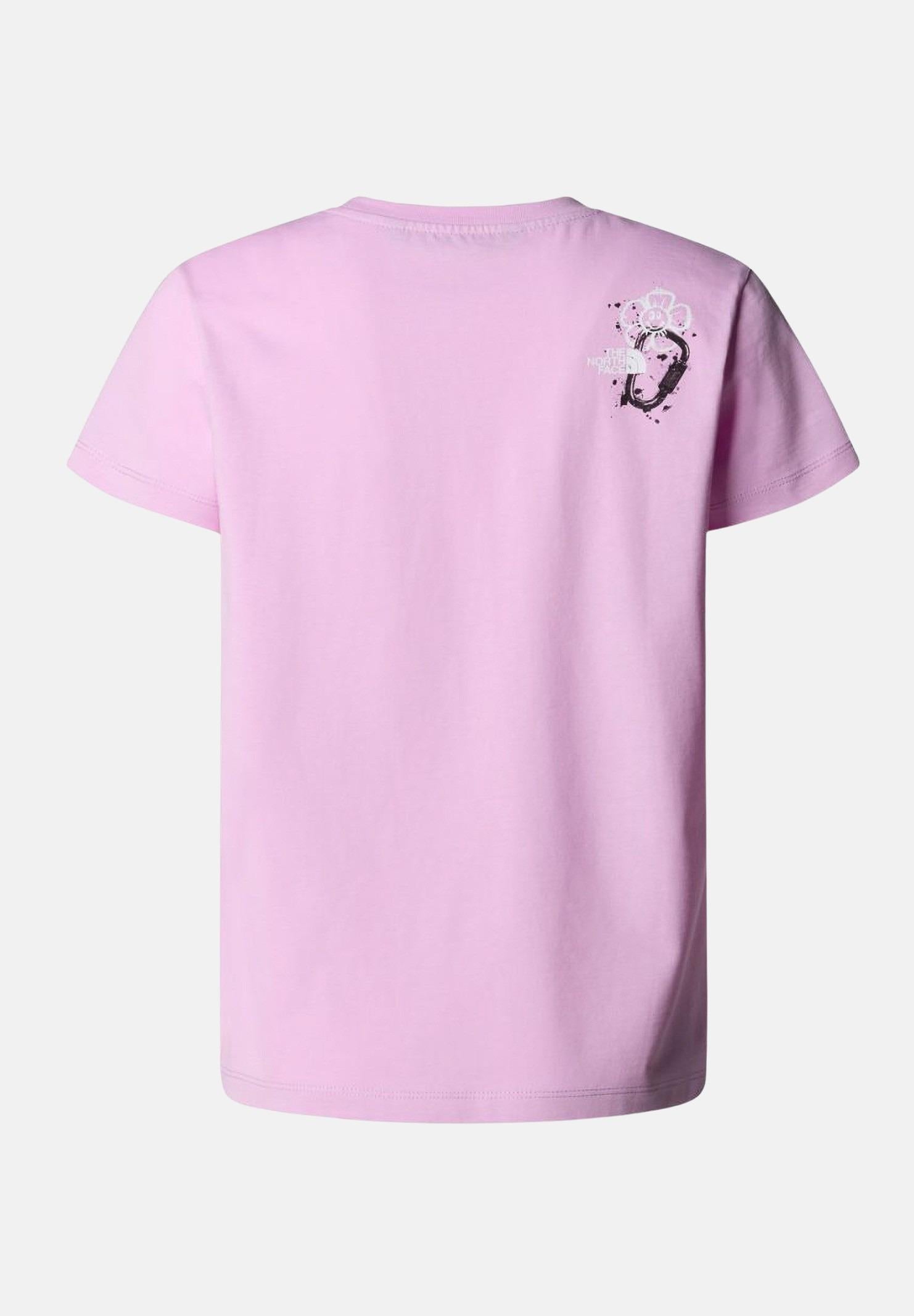 THE NORTH FACE T-shirt a manica corta Graphic Relaxed rosa da bambina NF0A8AXF6FI1 THE NORTH FACE