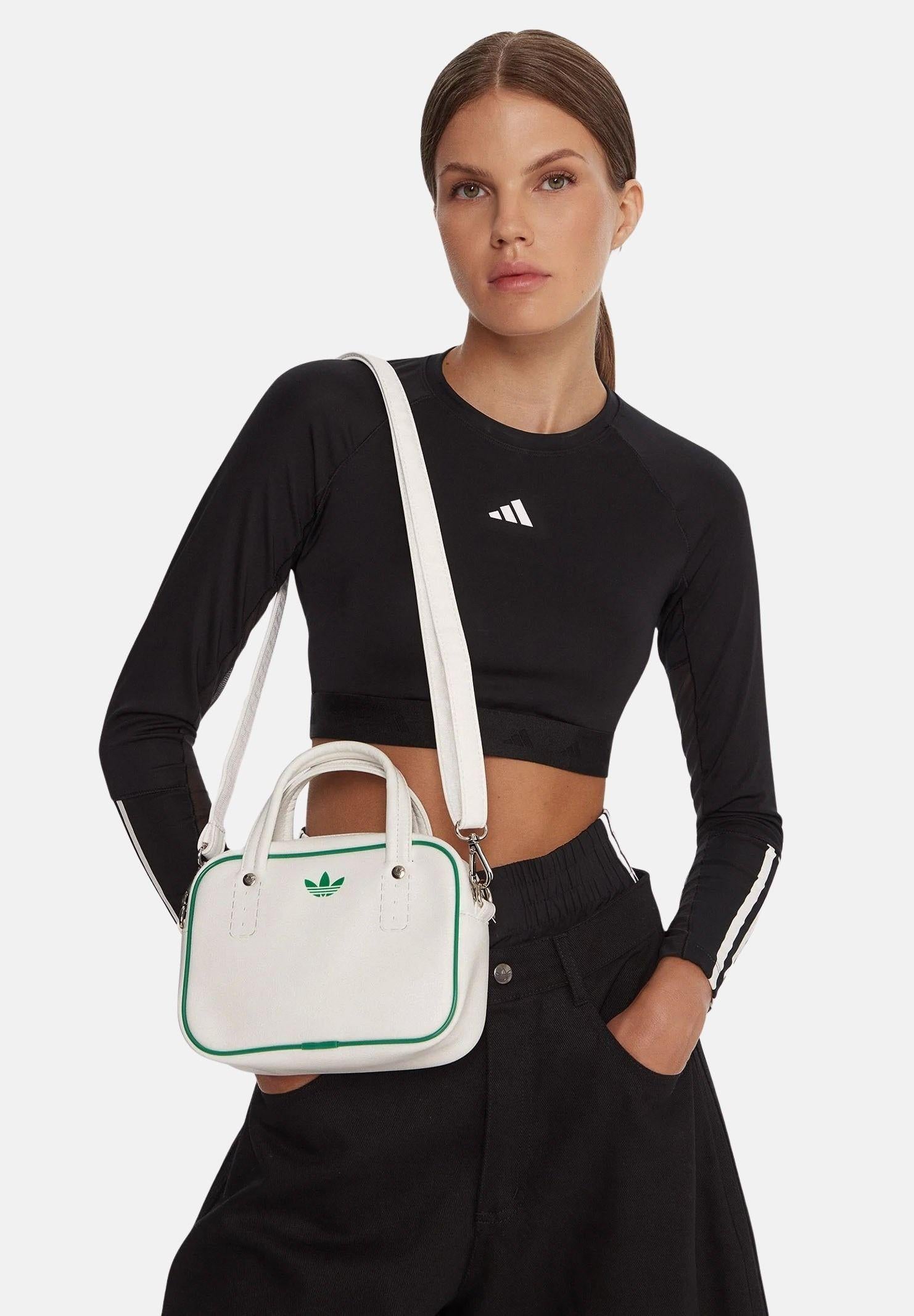 ADIDAS ORIGINALS Borsa a mano ADICOLOR XS bianca e verde da donna JX7873 . ADIDAS ORIGINALS
