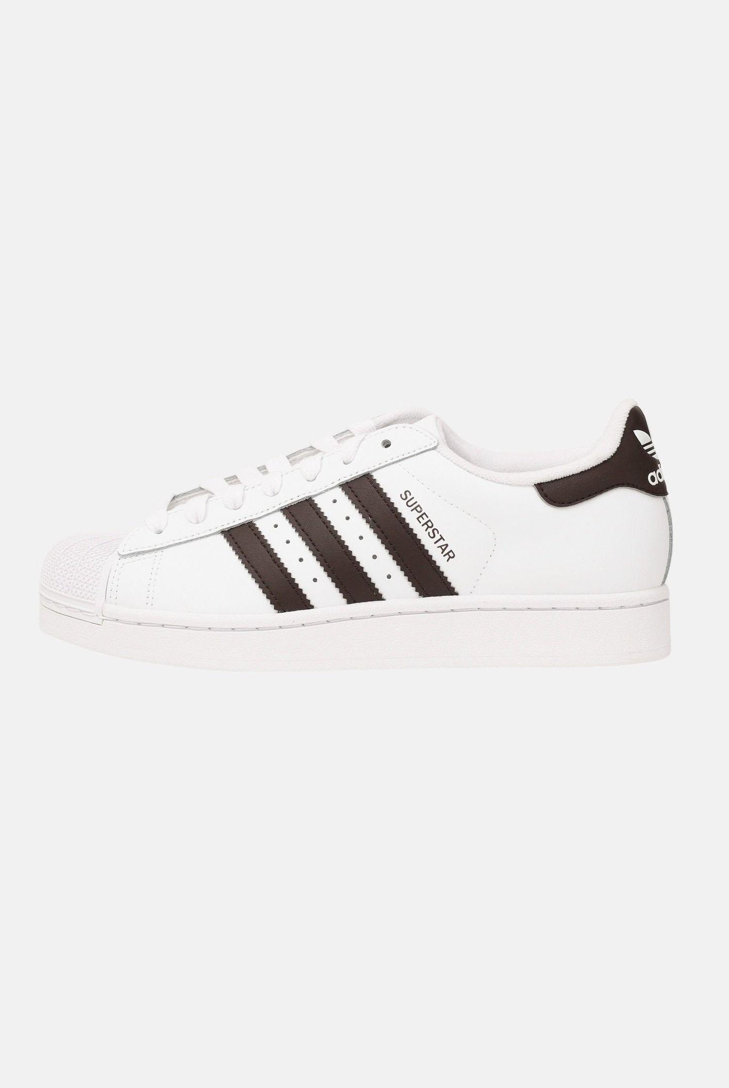 ADIDAS ORIGINALS Sneakers SUPERSTAR II bianche e marroni per uomo e donna KI4163 . ADIDAS ORIGINALS