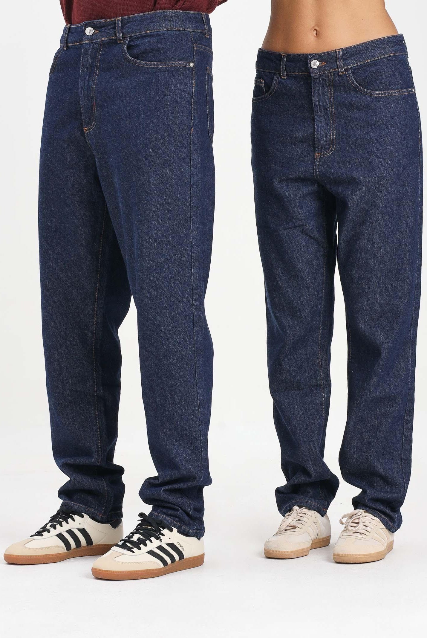 GCDS Jeans in denim blu per uomo e donna B2CM2900DA6 77 GCDS