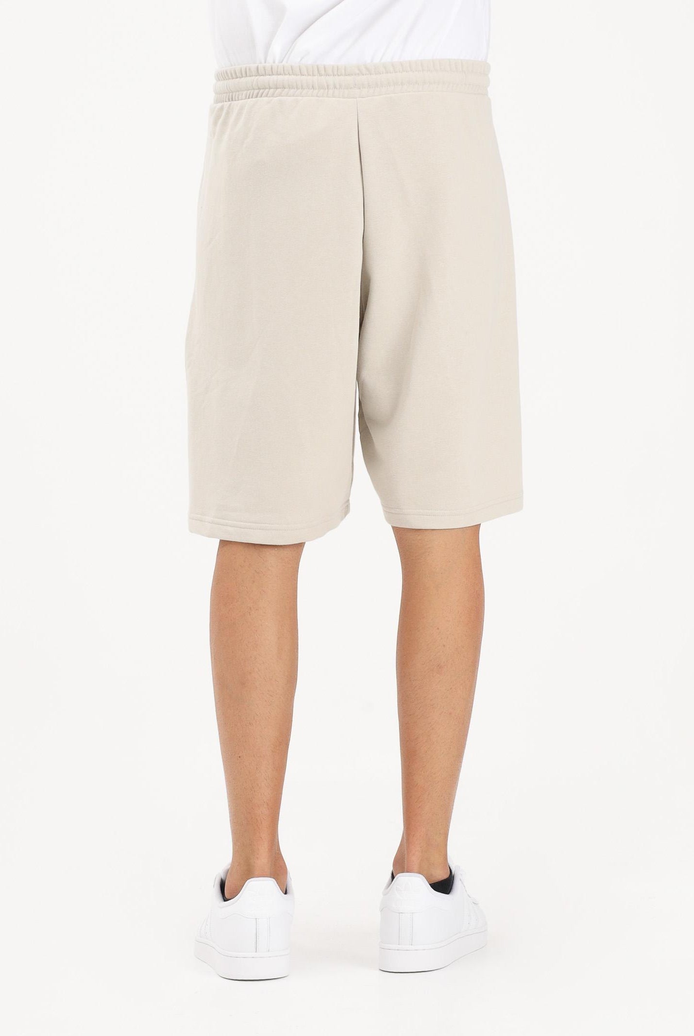 ADIDAS PERFORMANCE Shorts sportivo Essentials Logo Grande French Terry beige da uomo JE8955 . ADIDAS PERFORMANCE