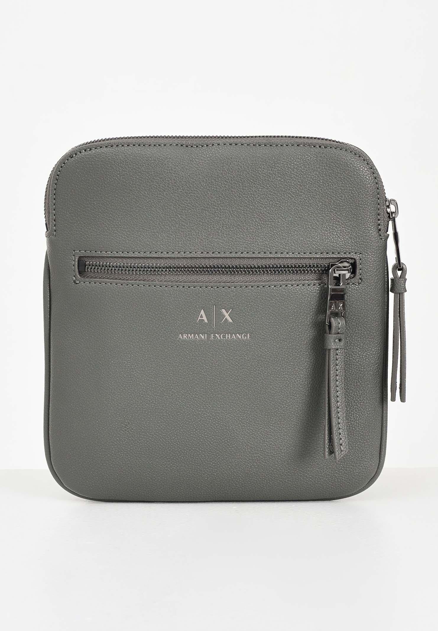 ARMANI EXCHANGE Borsa a tacolla fango da uomo con logo frontale 952391CC830 U8144 ARMANI EXCHANGE