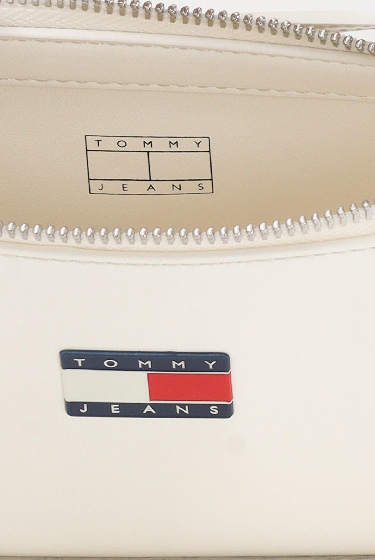 TOMMY JEANS Borsa a spalla Essential panna da donna AW0AW17866 YBI TOMMY JEANS