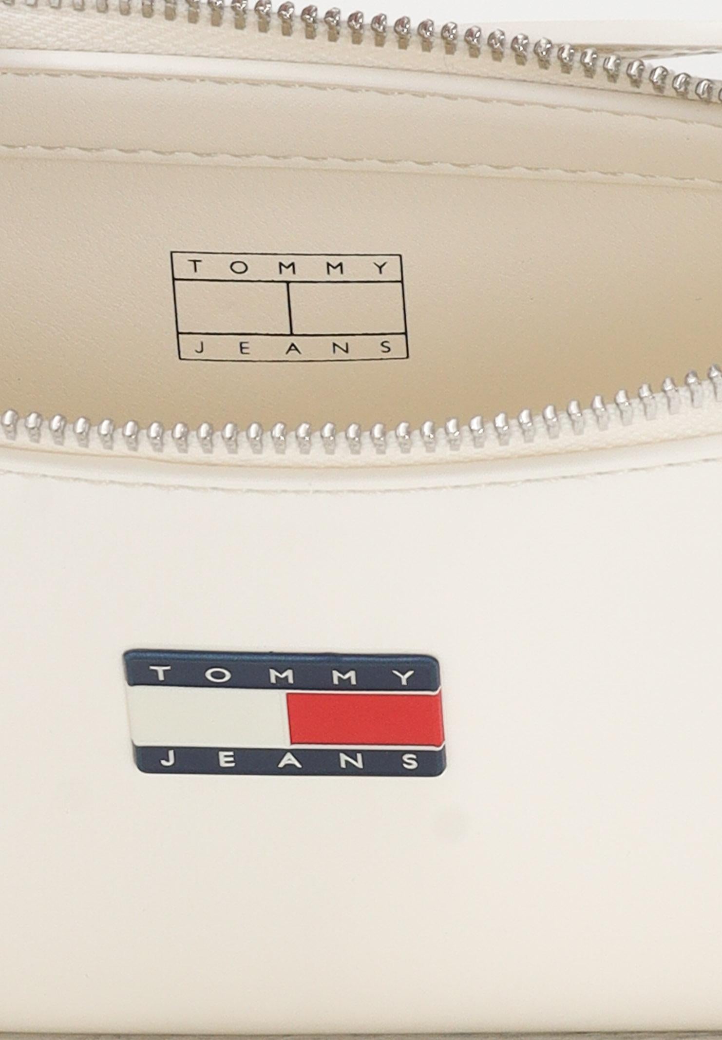 TOMMY JEANS Borsa a spalla Essential panna da donna AW0AW17866 YBI TOMMY JEANS