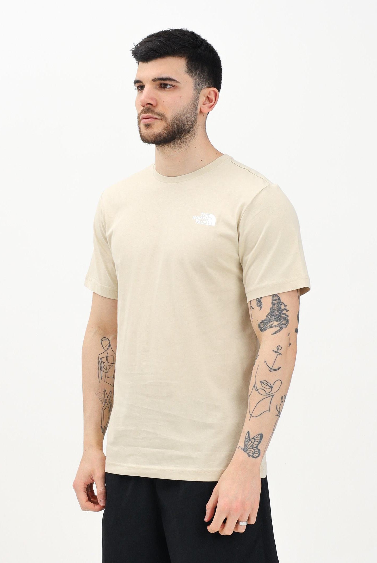 THE NORTH FACE T-shirt a manica corta NSE Reflective Box beige da uomo NF0A87NP3X41 THE NORTH FACE