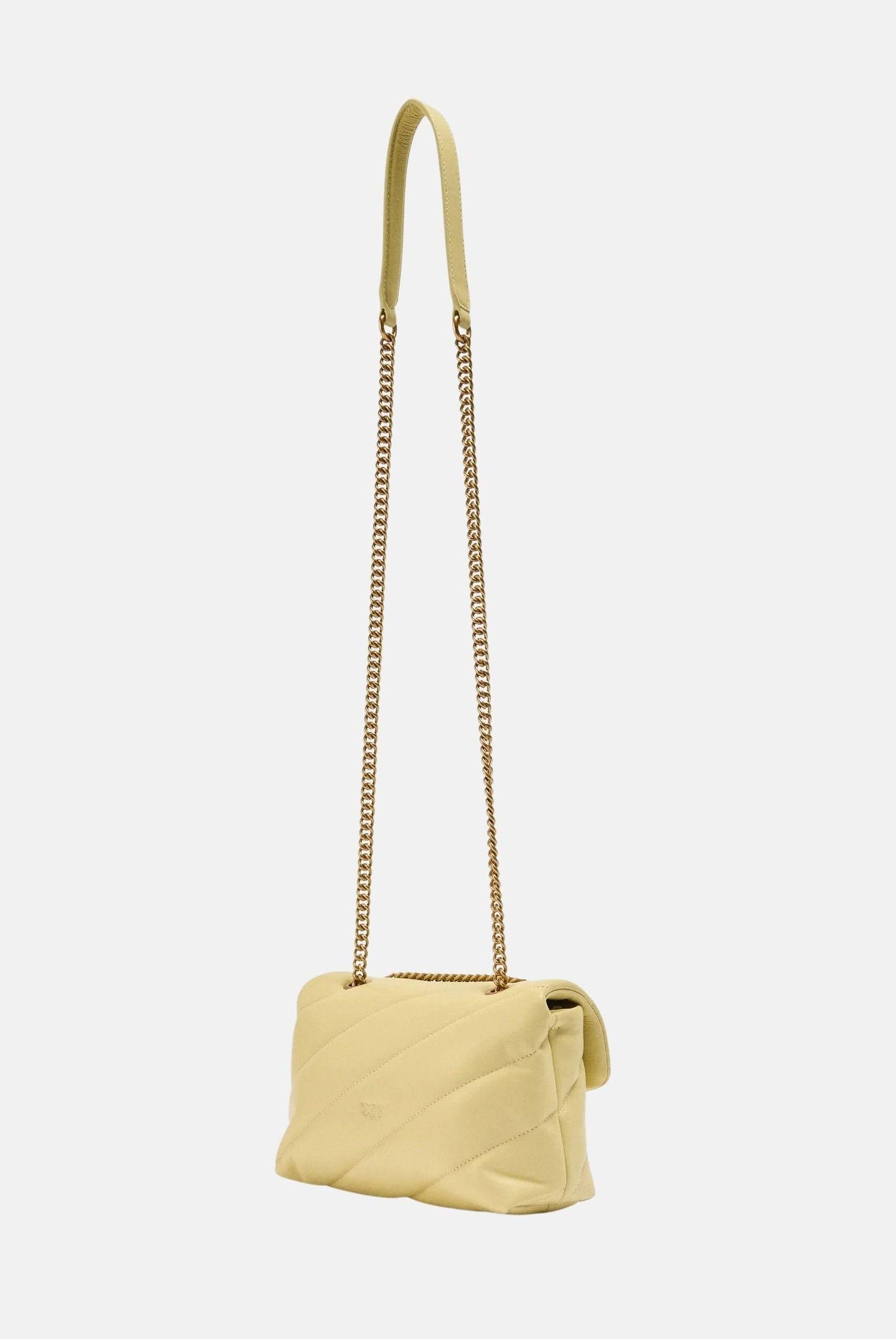 PINKO Borsa a tracolla Mini Love Bag Puff giallo vaniglia da donna 100039A0F2 C39Q PINKO