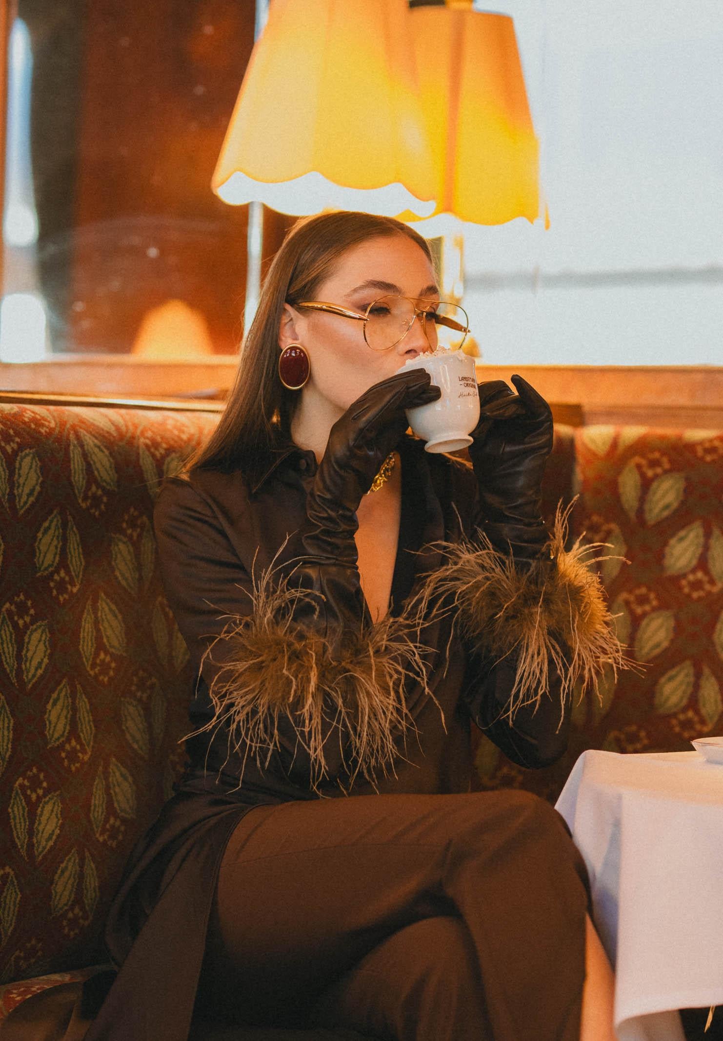 SANTAS Abito lungo DIVINE marrone da donna PV2614 MA SANTAS