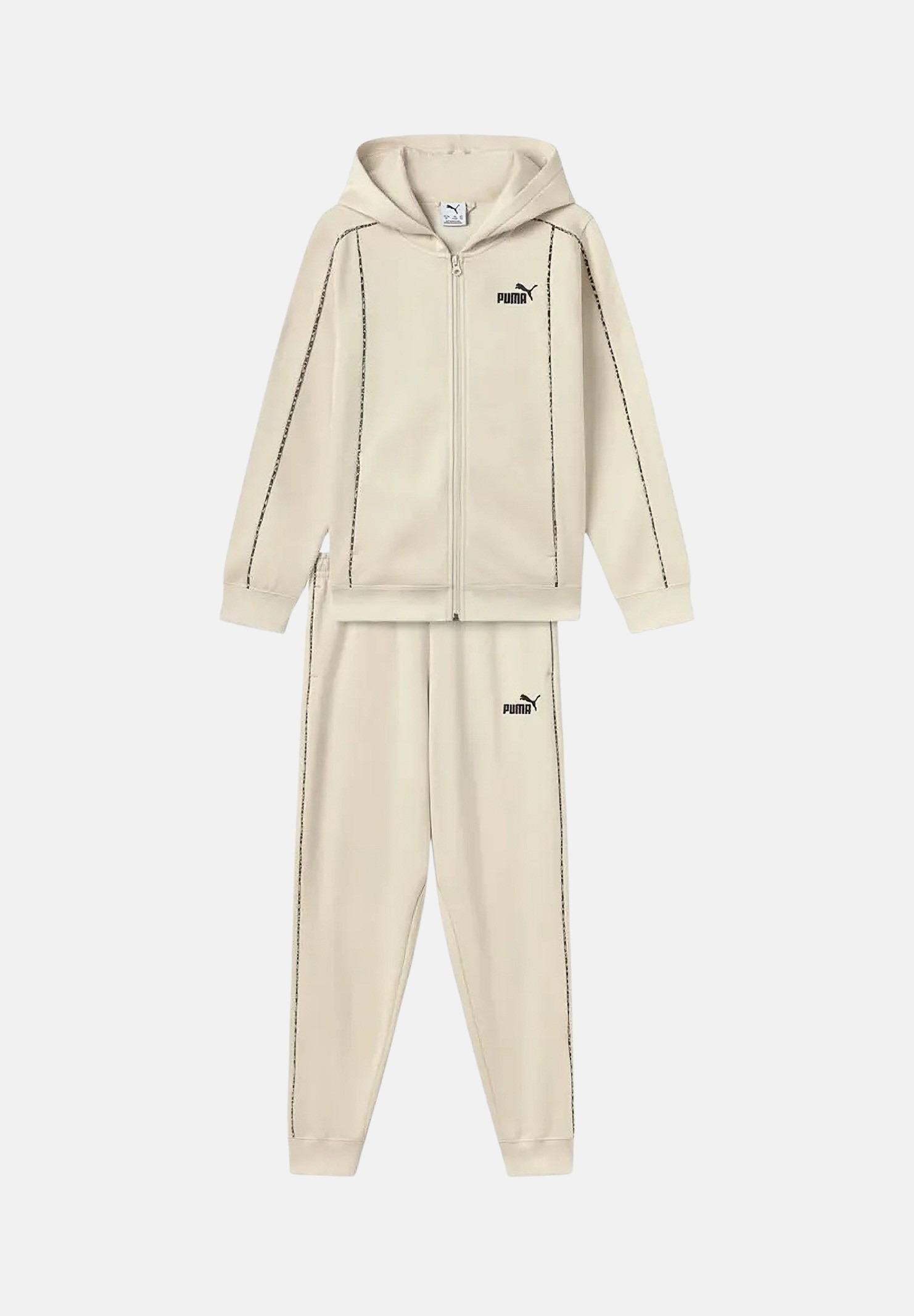 PUMA Tuta ESS+ Animal FZ panna da bambina 692213 87 PUMA