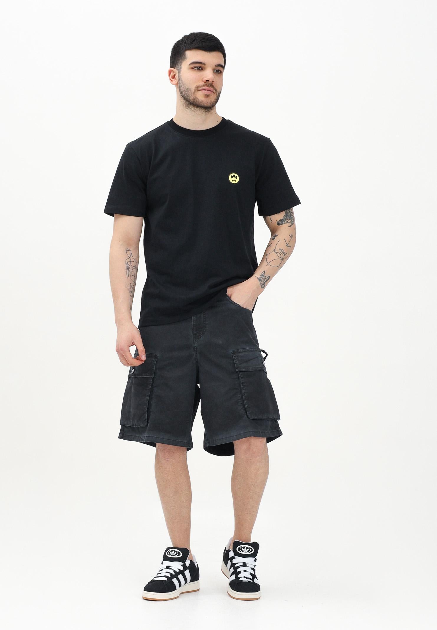 BARROW Shorts cargo in denim nero da uomo S5BWUABE035 110 BARROW