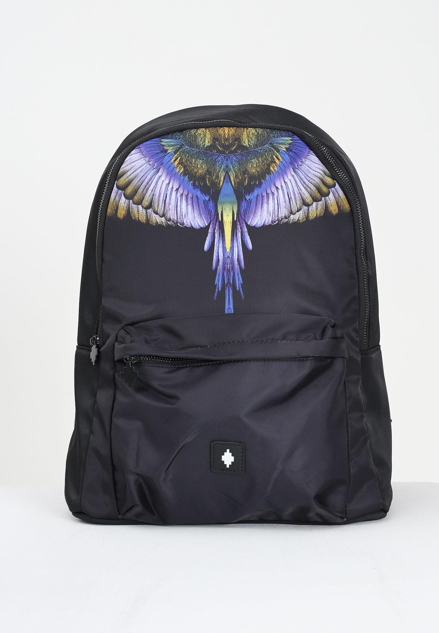 MARCELO BURLON COUNTY OF MILAN Zaino nero per uomo e donna con stampa COMAF250109 MARCELO BURLON COUNTY OF MILAN