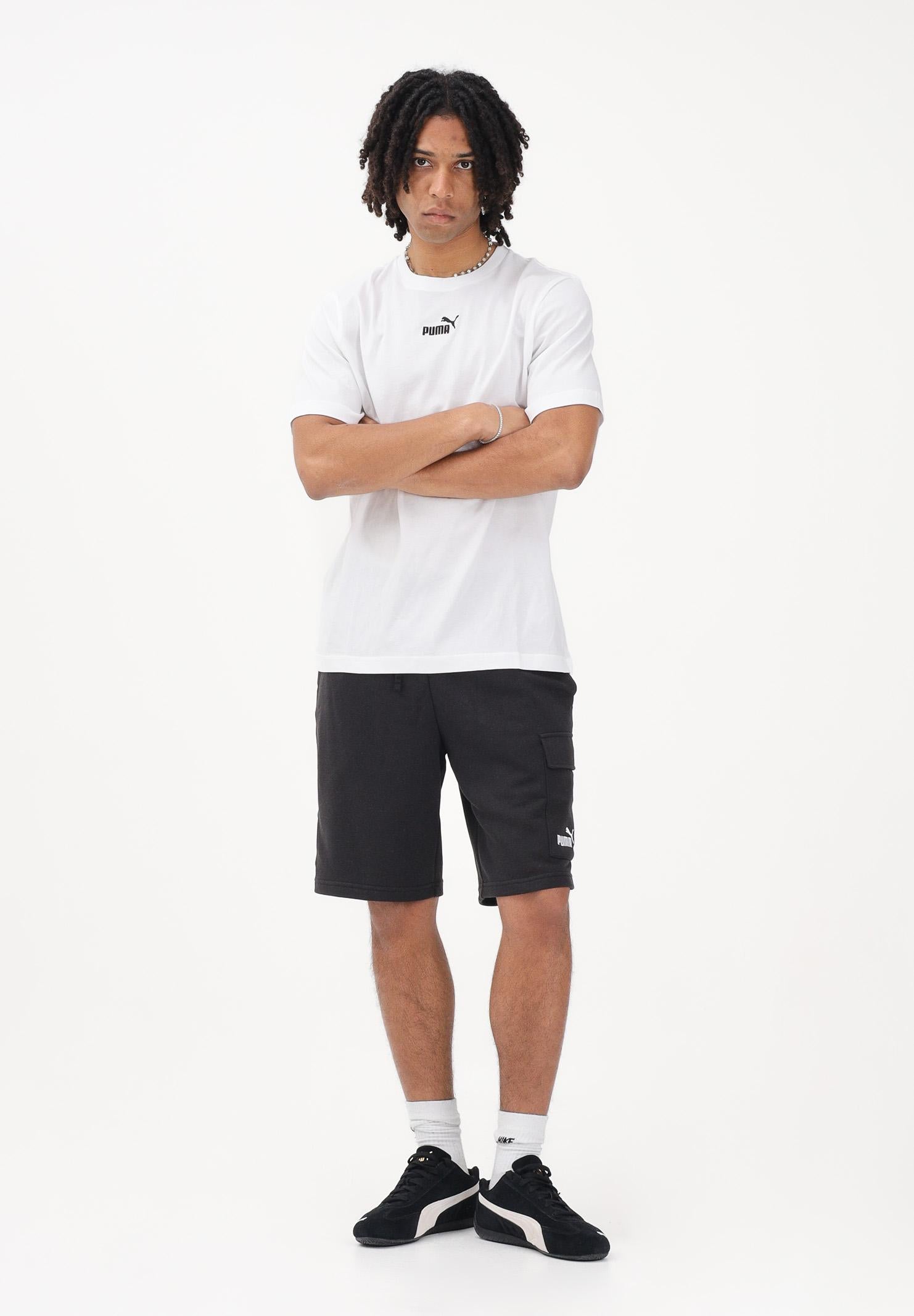 PUMA T-shirt a manica corta Essentials bianca da uomo 692912 02 PUMA